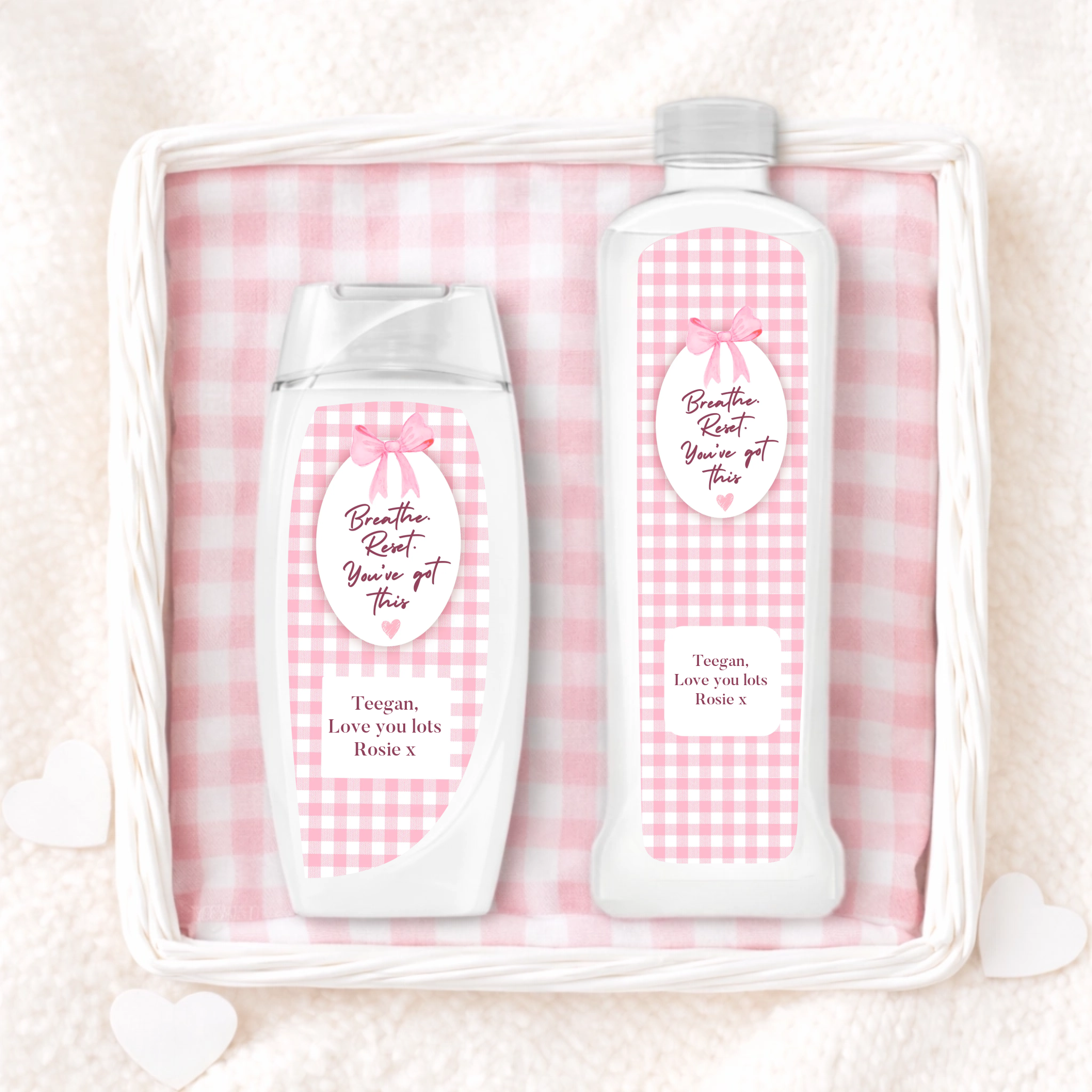 Shower Gel & Bubble Bath Label Set - You Got This