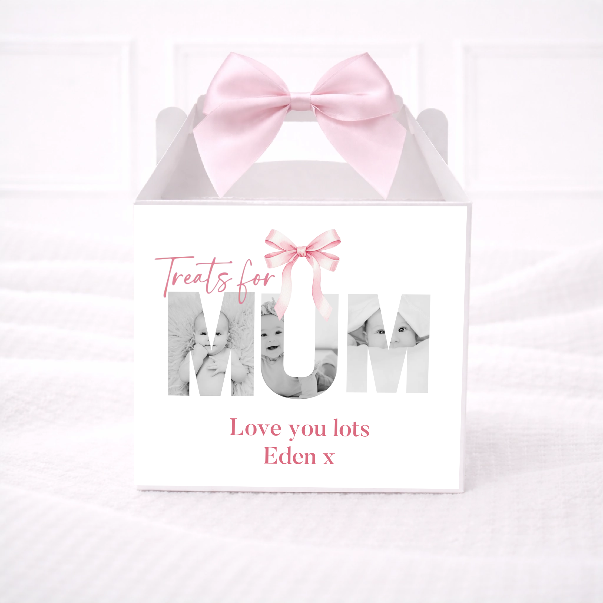 Treats for Mum Photo Upload - Party Box Decal