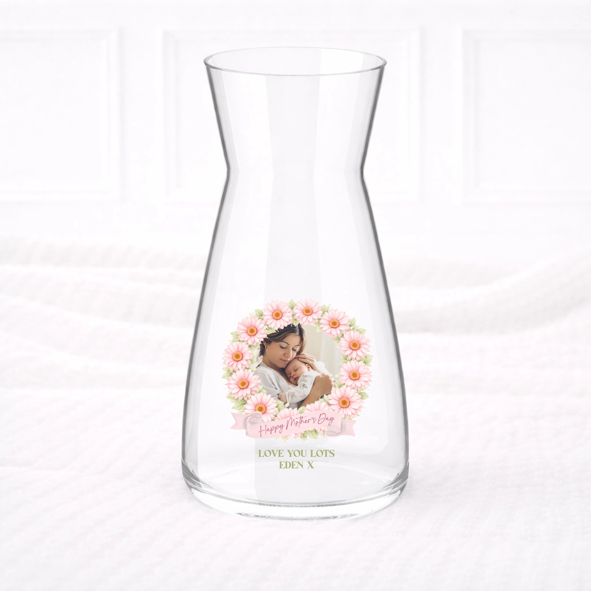 UVDTF  - Gerberas Photo Upload Vase Decal