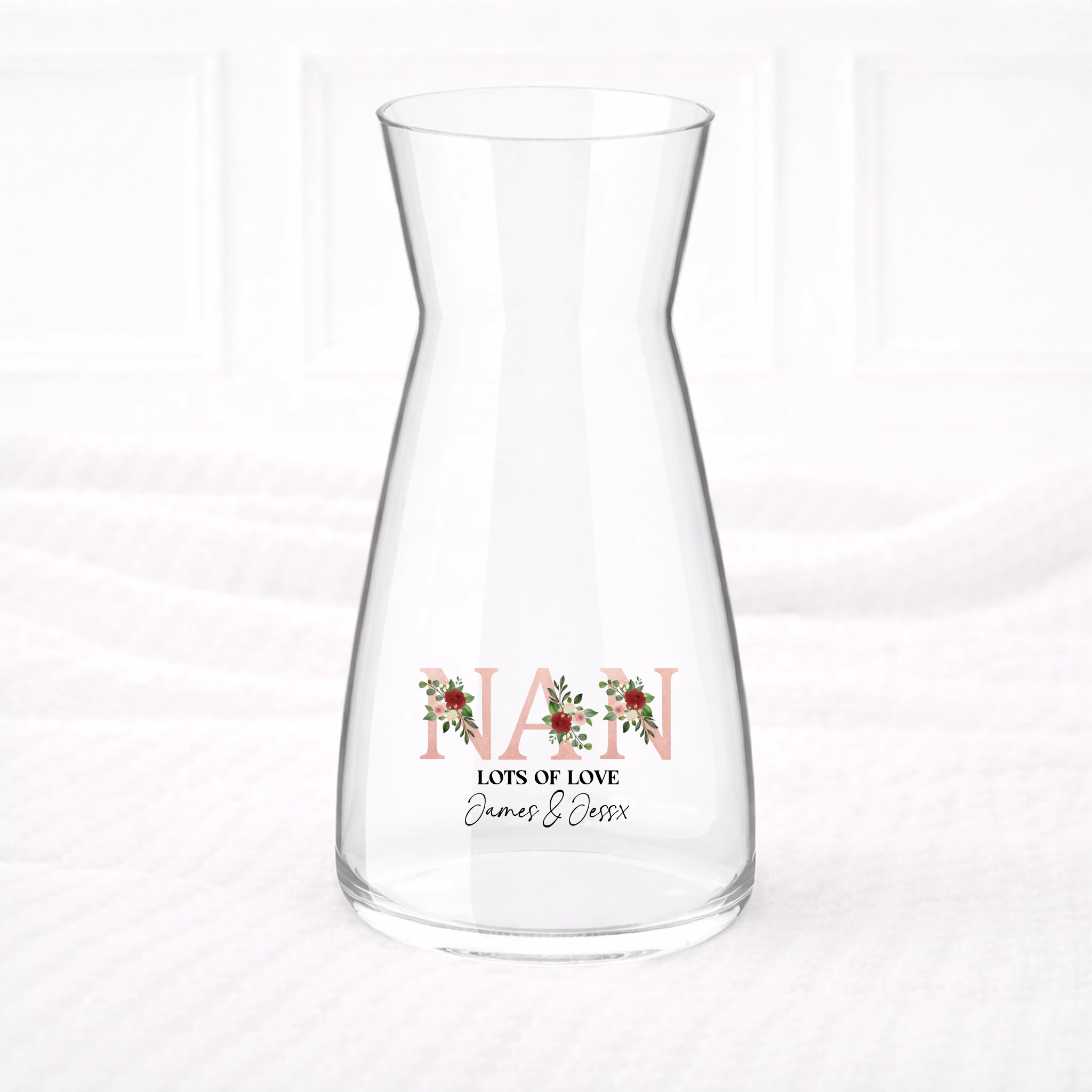 UVDTF  - Nan Flower Alphabet Vase Decal