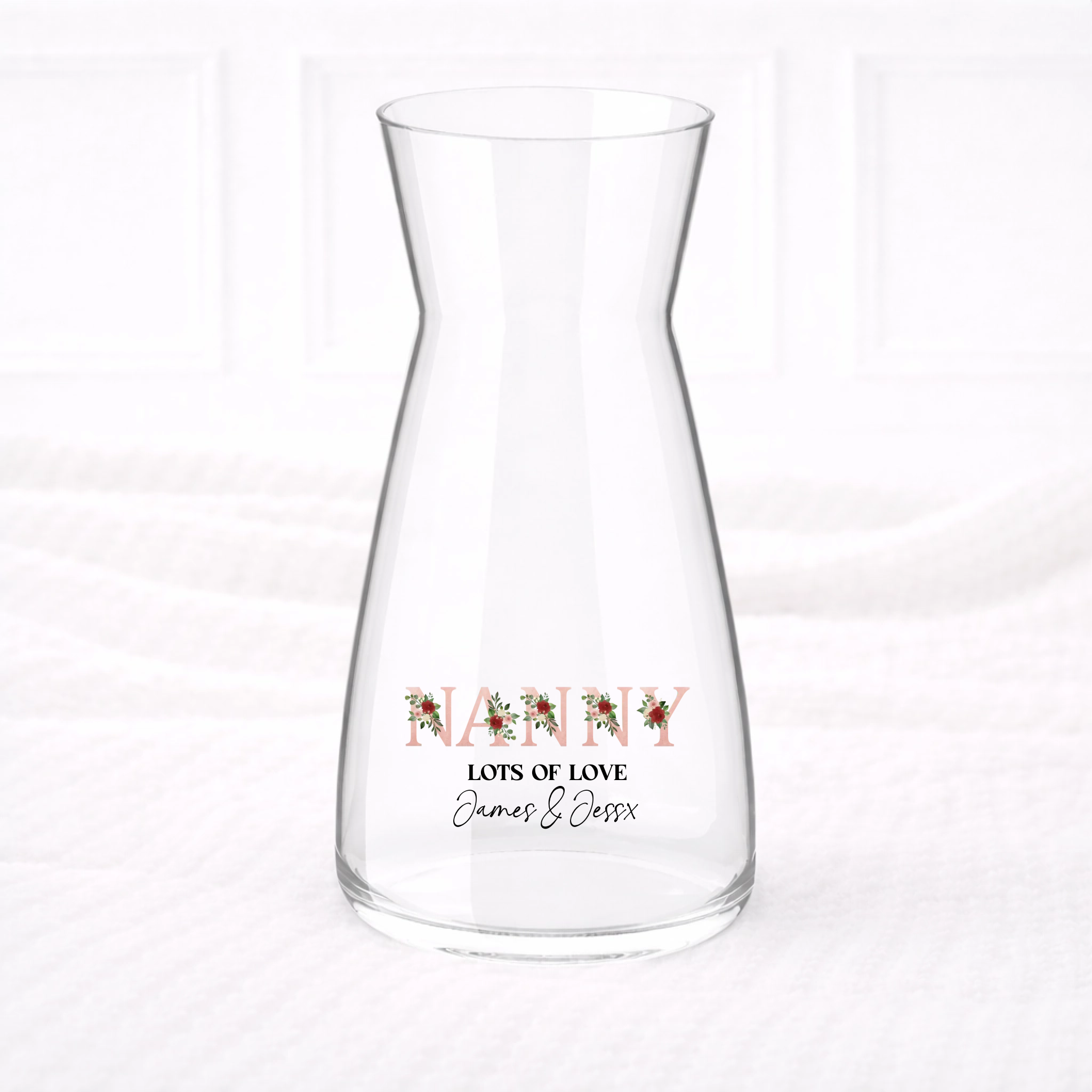 UVDTF  - Nanny Flower Alphabet Vase Decal