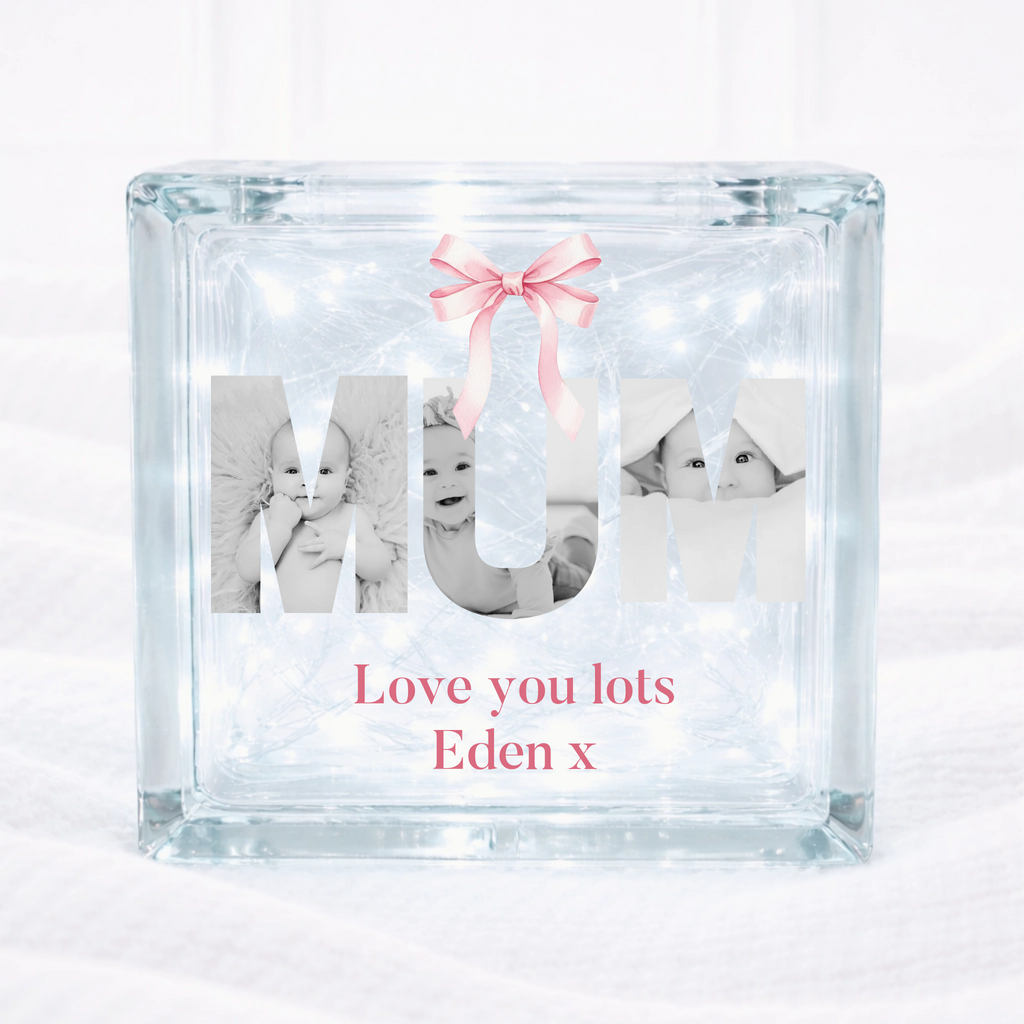 UVDTF  - Mum Photo Upload Glass Block Decal