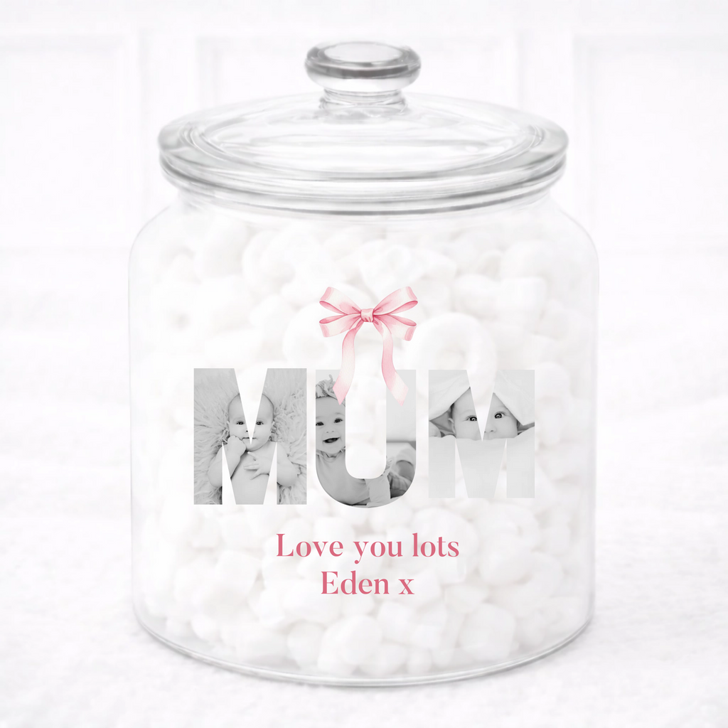 UVDTF  - Mum Photo Upload Glass Jar Decal