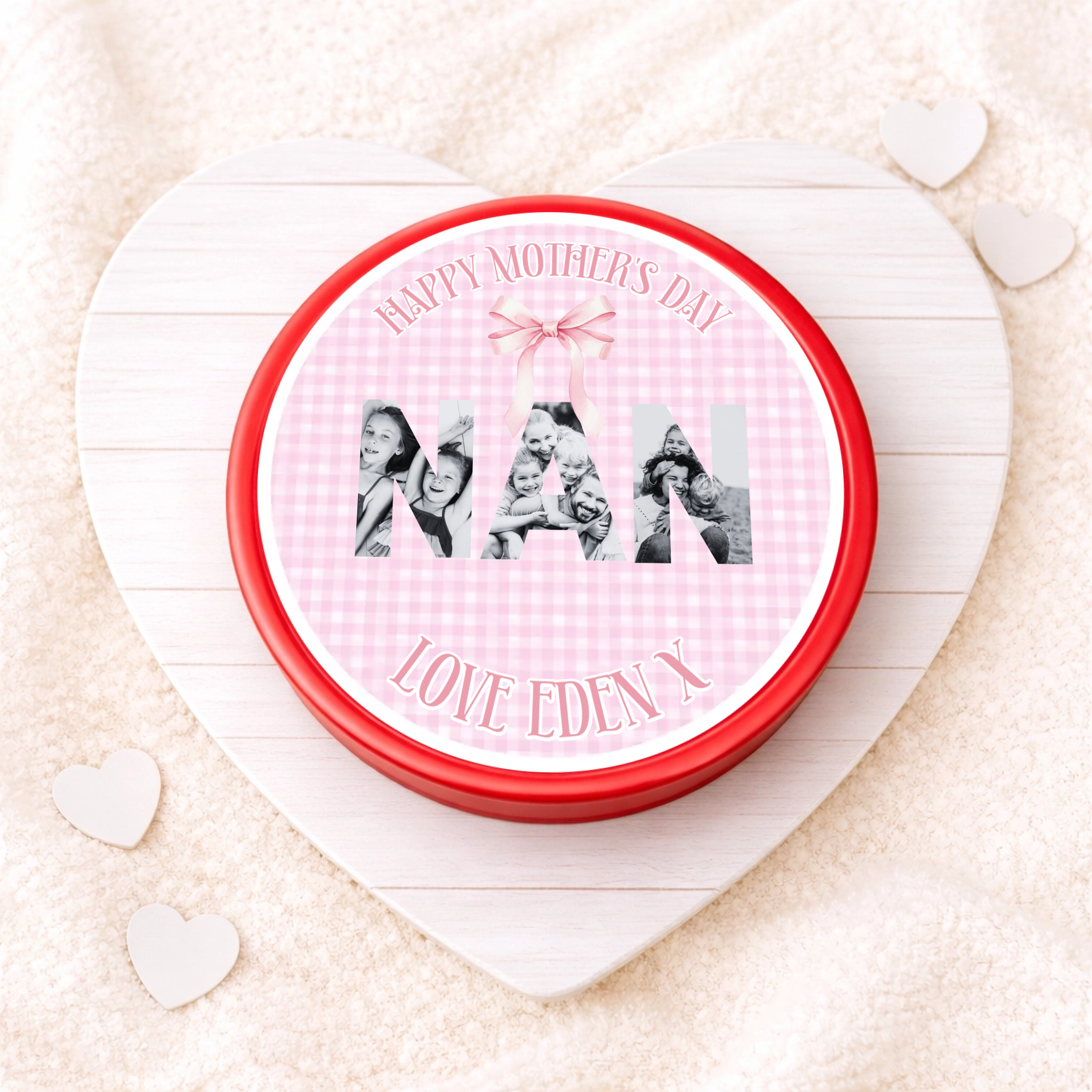 Nan Photo Upload Chocolate Tub Decal