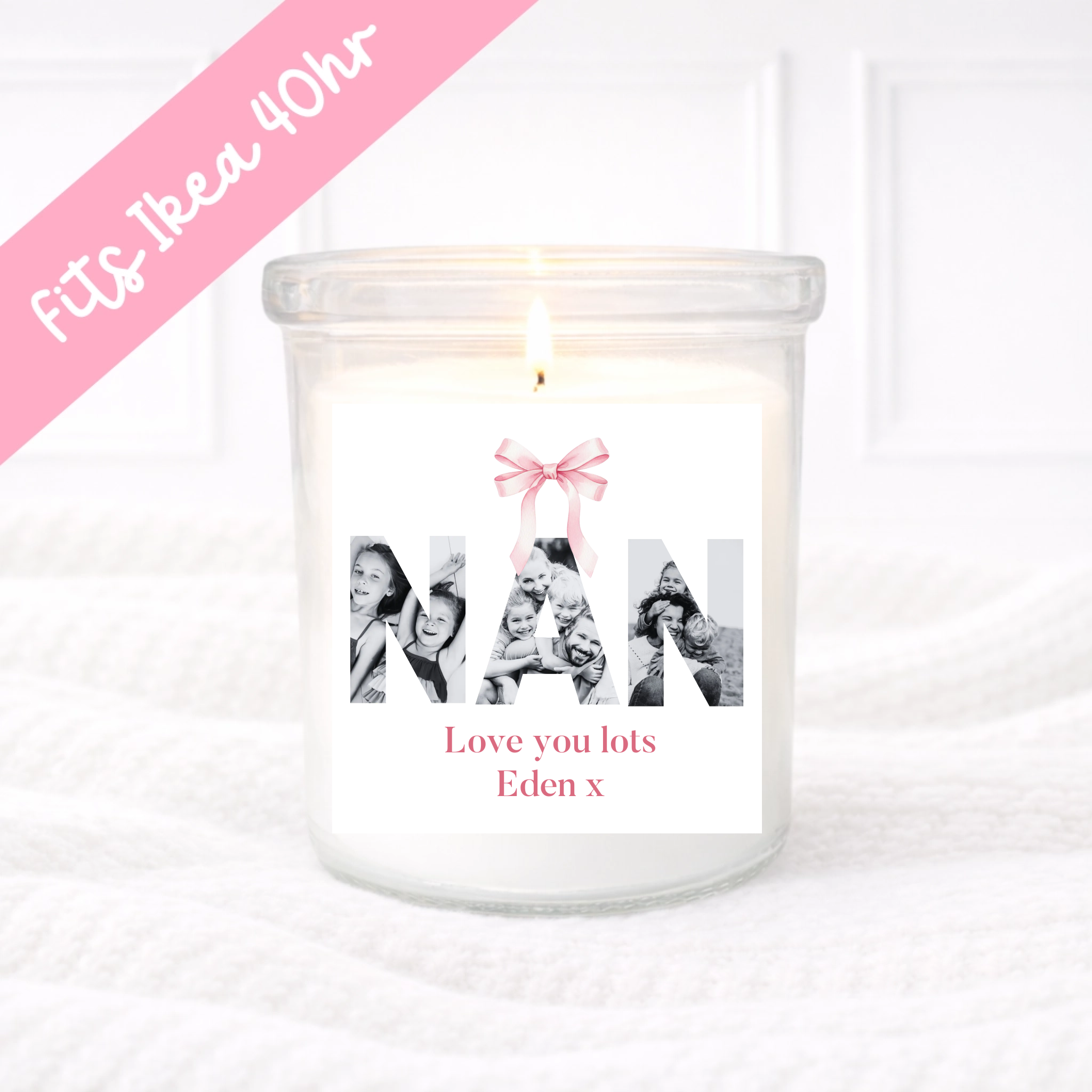 Nan Photo Upload  - Candle Label