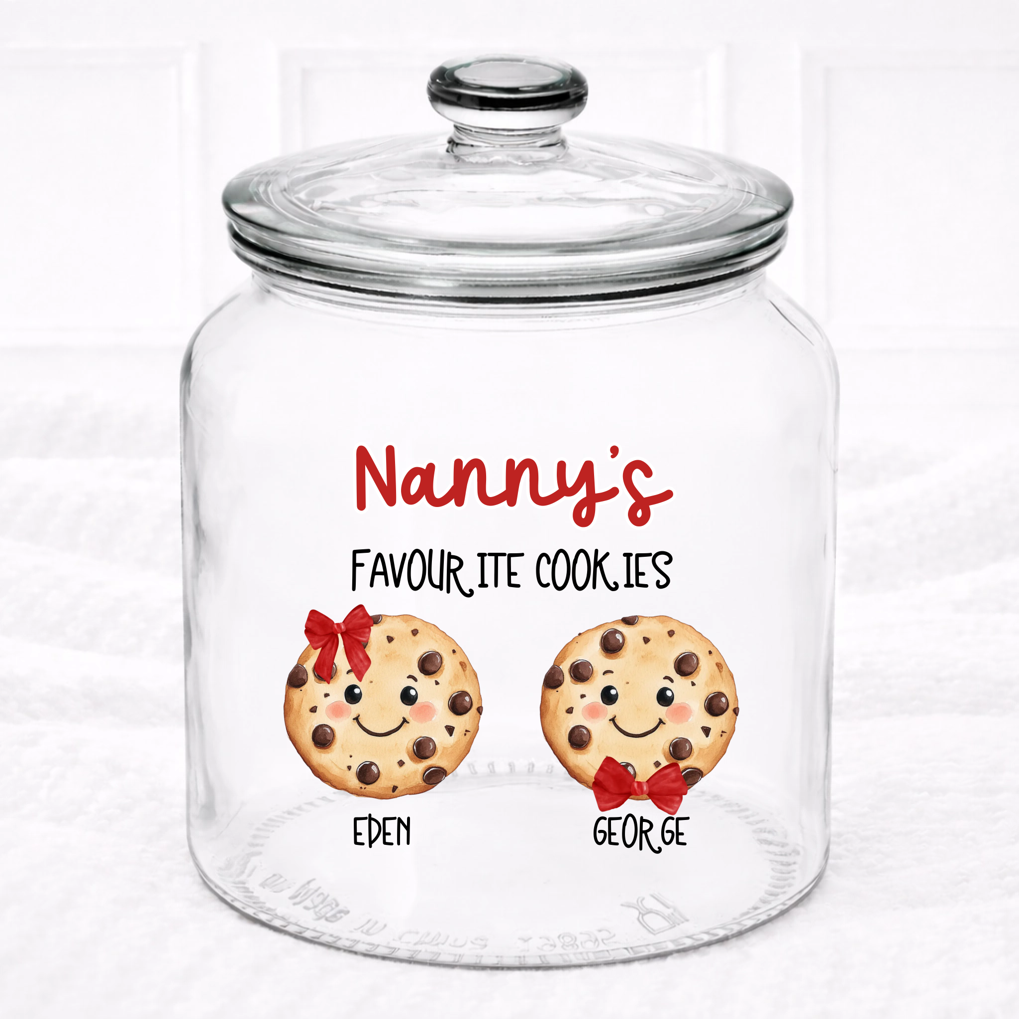 UVDTF  - Favourite Cookies Glass Jar Decal