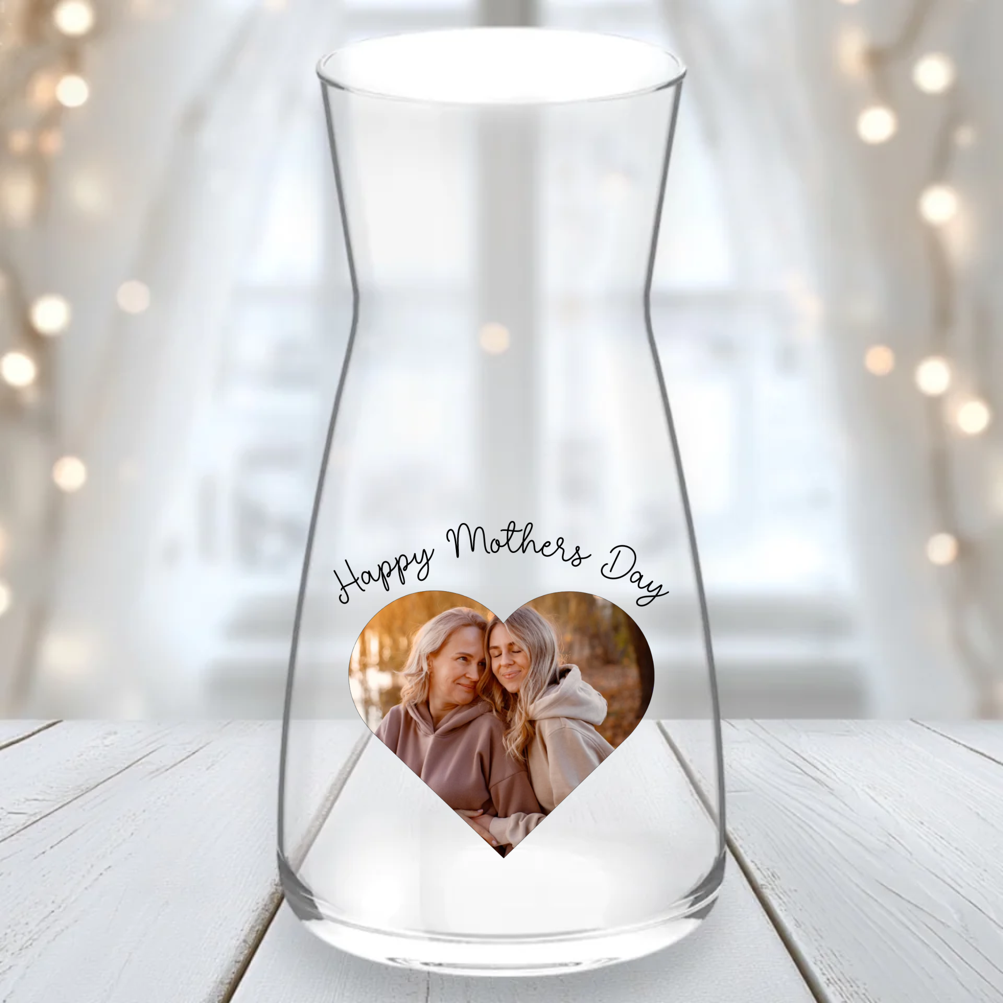 UVDTF  - Photo Heart Vase Decal