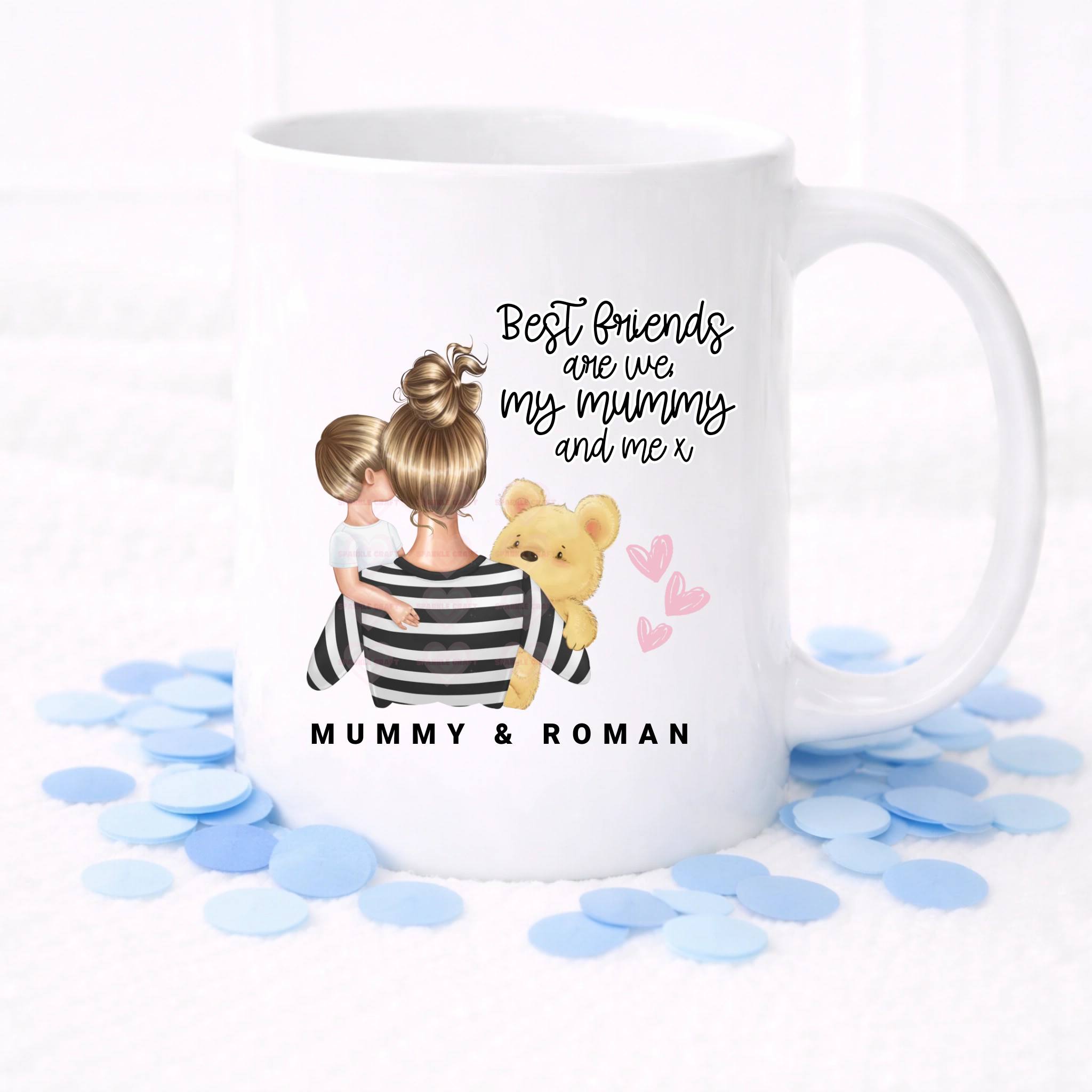 UVDTF -  Best Friends Mummy & Me Boy Mug Decal