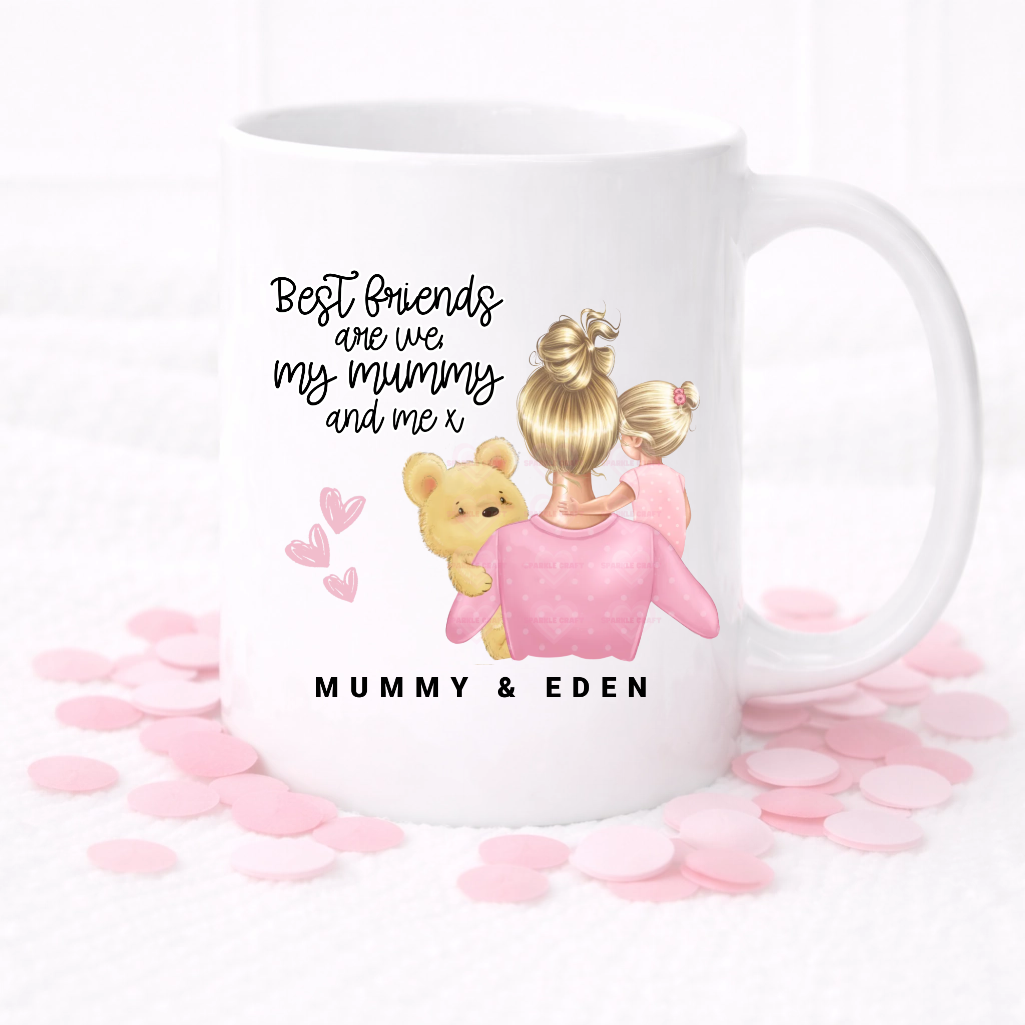 UVDTF -  Best Friends Mummy & Me Girl Mug Decal