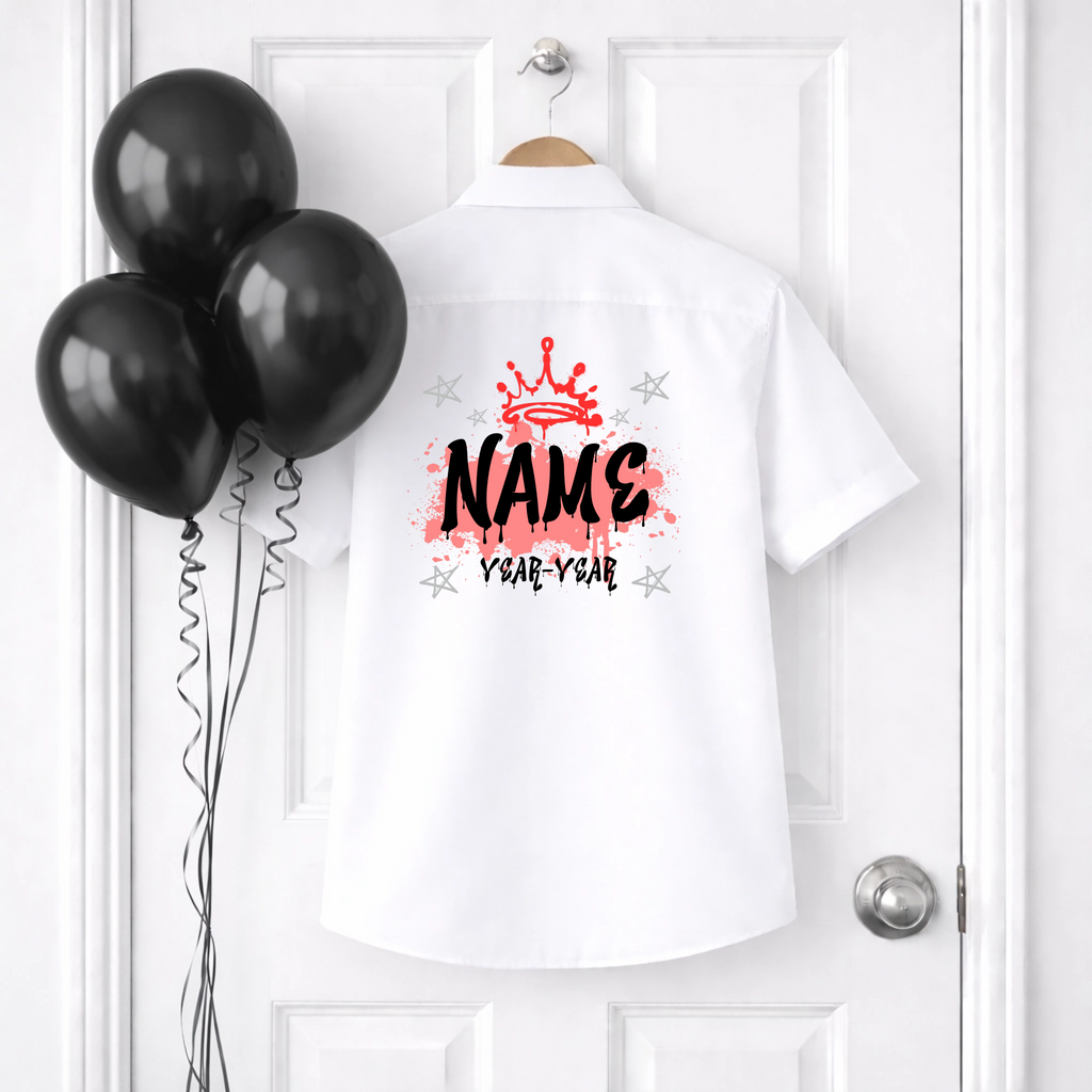 DTF School Shirt Leaver Decal - Grafitti Wreath