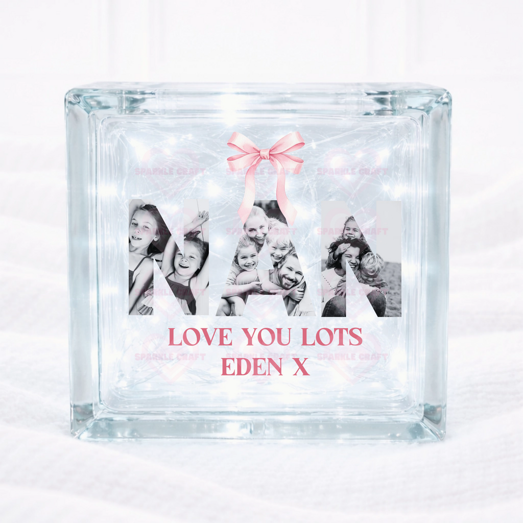 UVDTF  - Nan Photo Upload Glass Block Decal