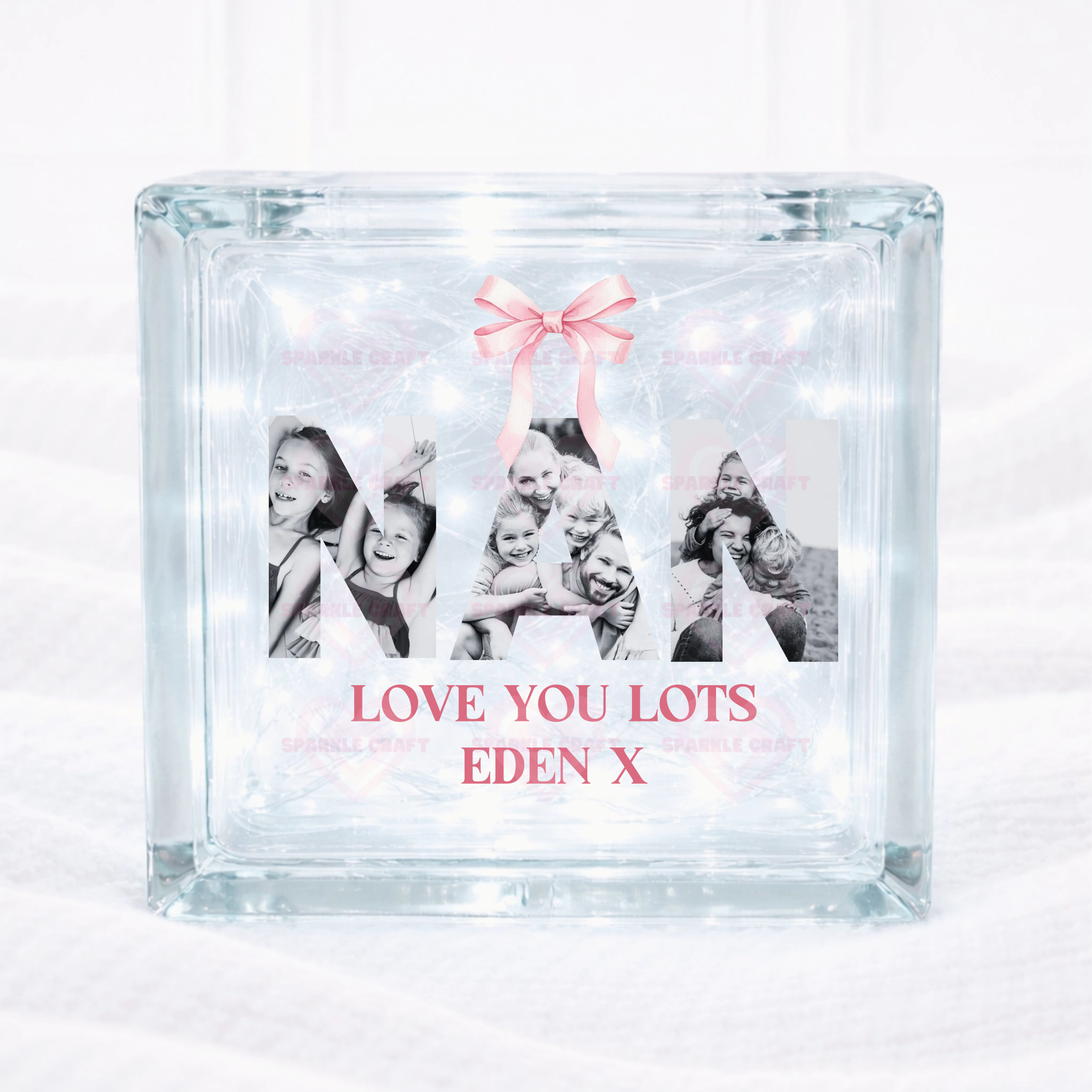 UVDTF  - Nan Photo Upload Glass Block Decal