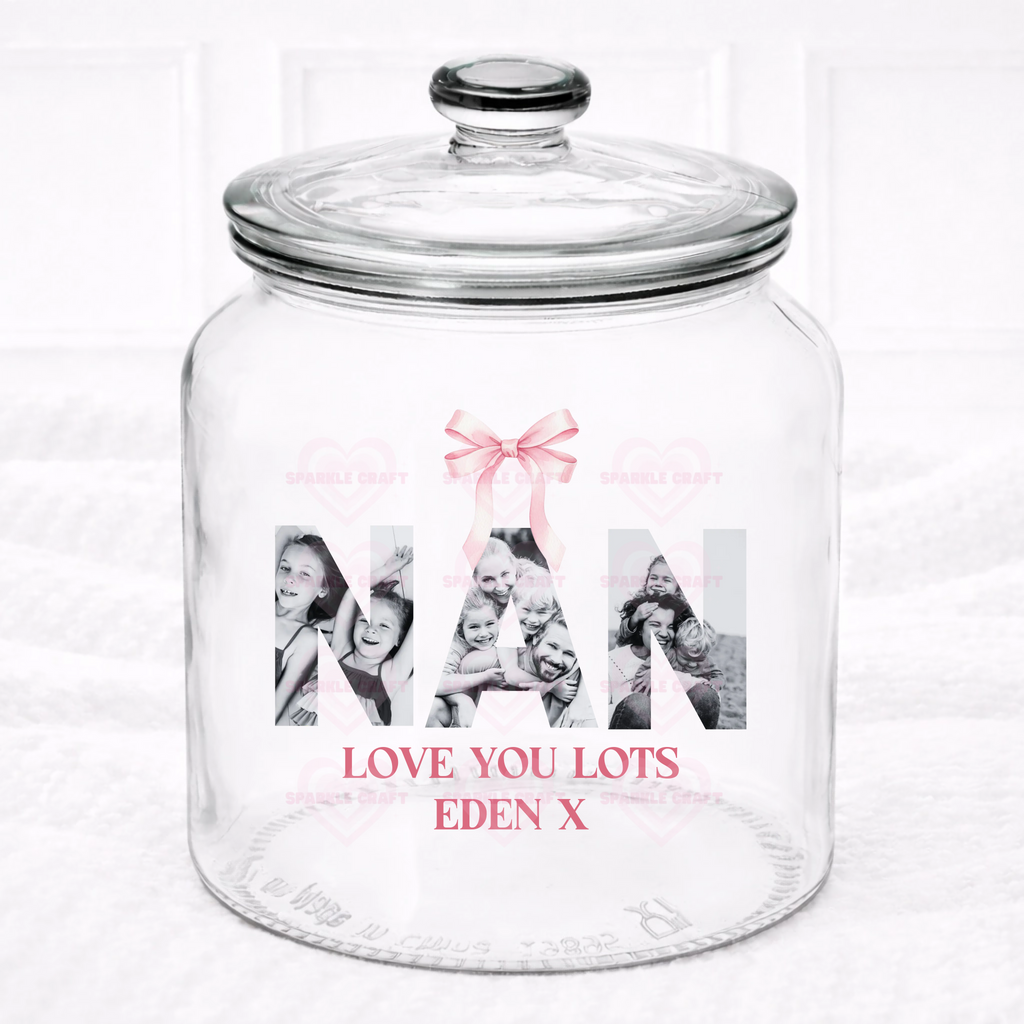 UVDTF  - Nan Photo Upload Glass Jar Decal