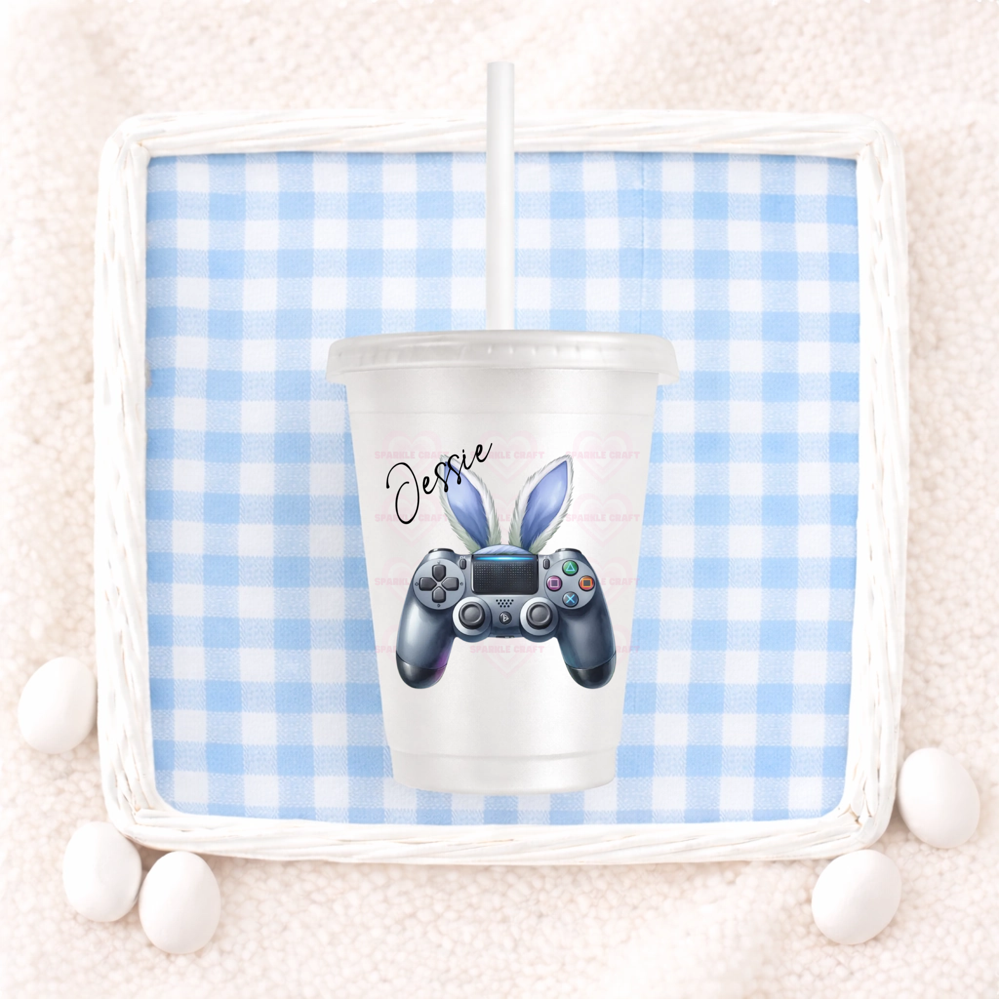 UVDTF -Blue Gaming Bunny Decal