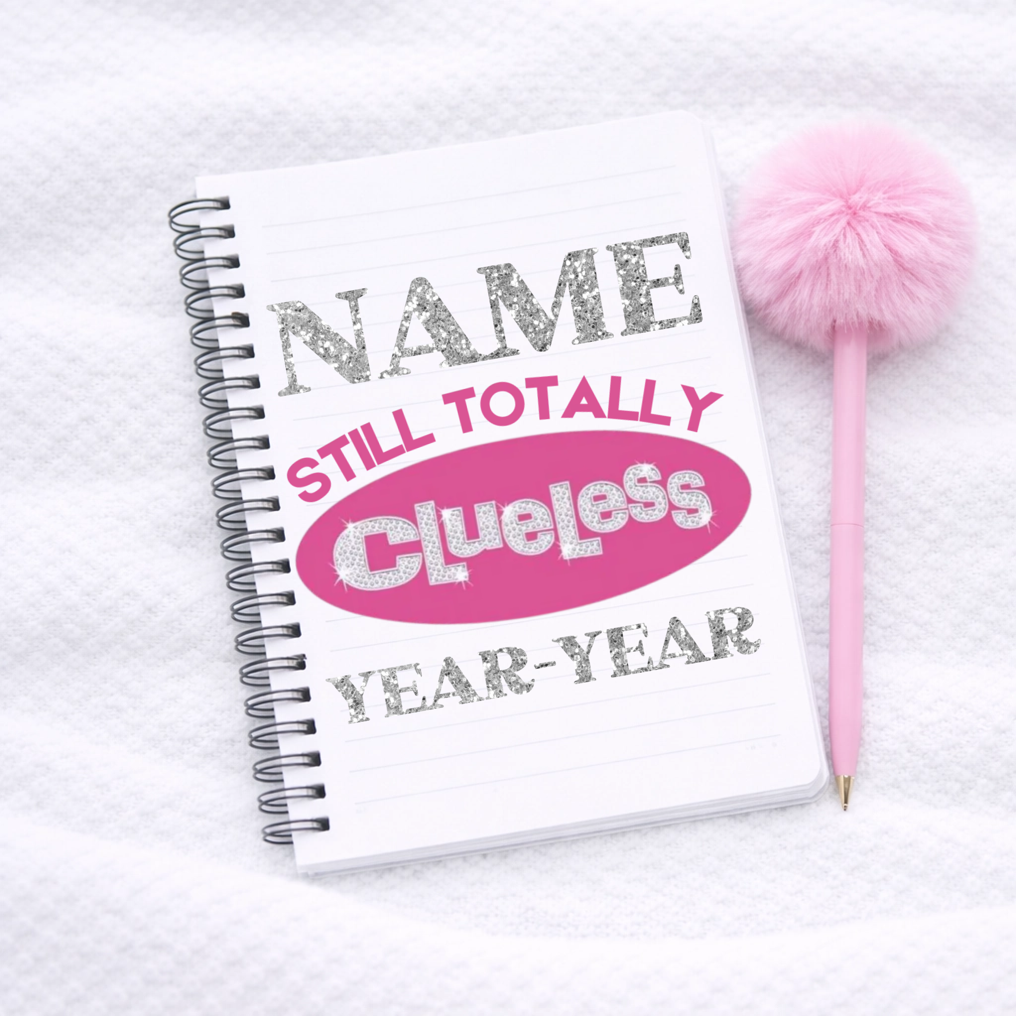 UVDTF - Totally Clueless Notebook Decal – Sparkle Craft Vinyl Limited