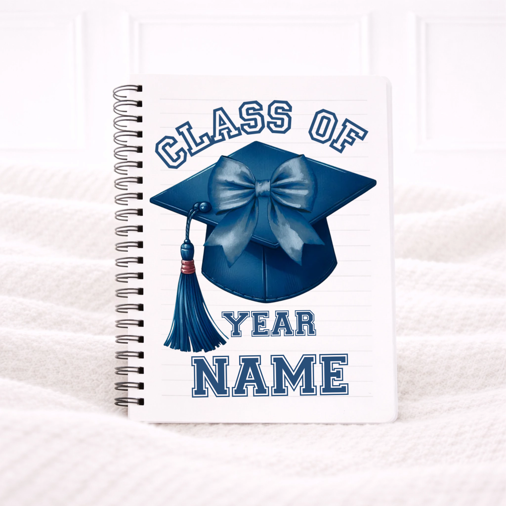 UVDTF -  Blue Graduation Cap Notebook Decal