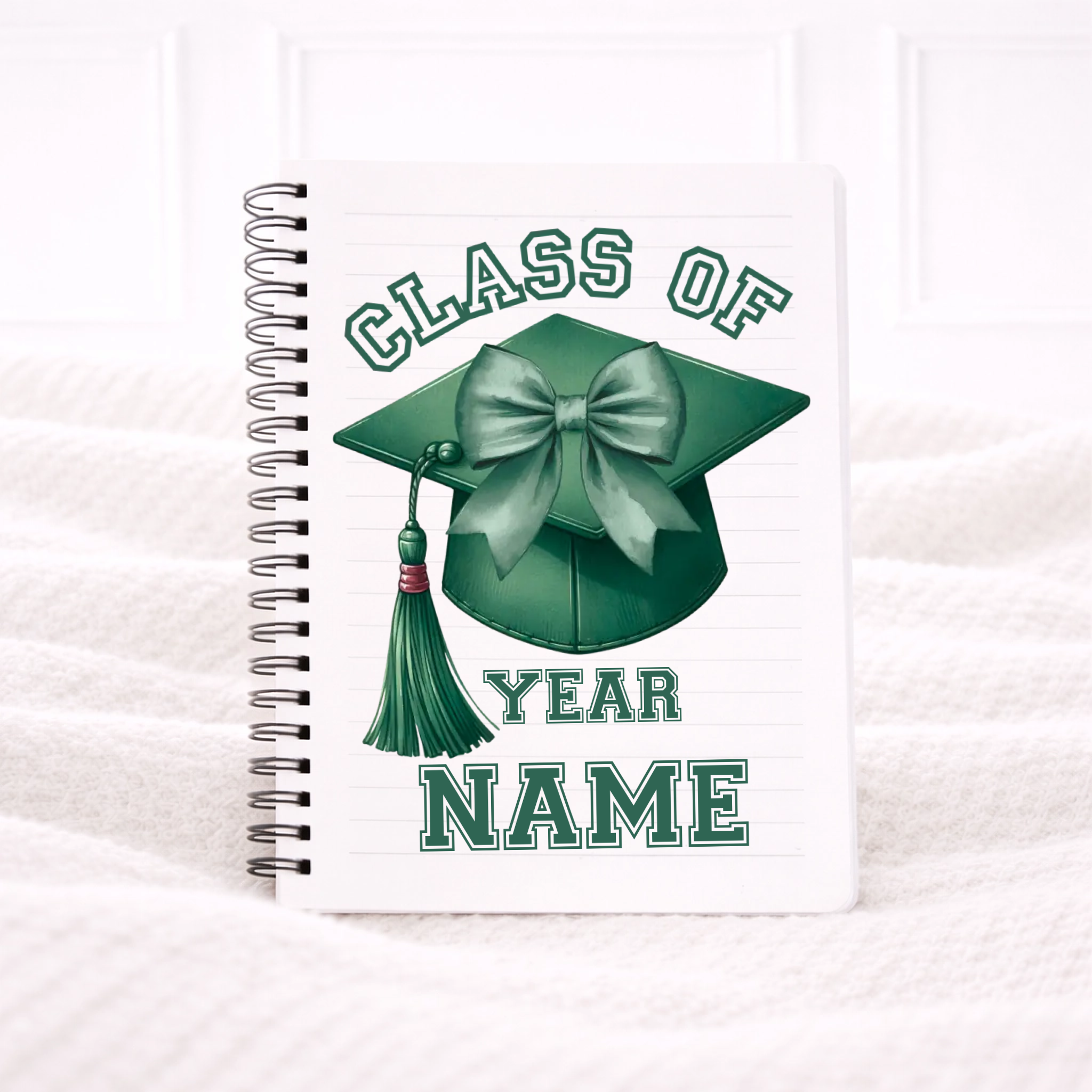 UVDTF -  Green Graduation Cap Notebook Decal