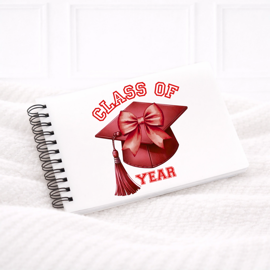 UVDTF -  Red Graduation Cap Notebook Decal