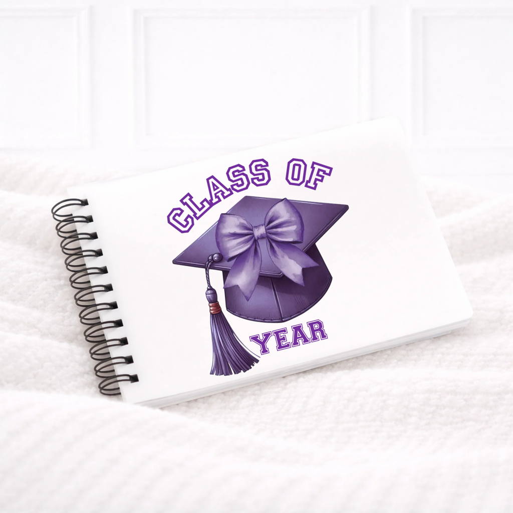 UVDTF -  Purple Graduation Cap Notebook Decal