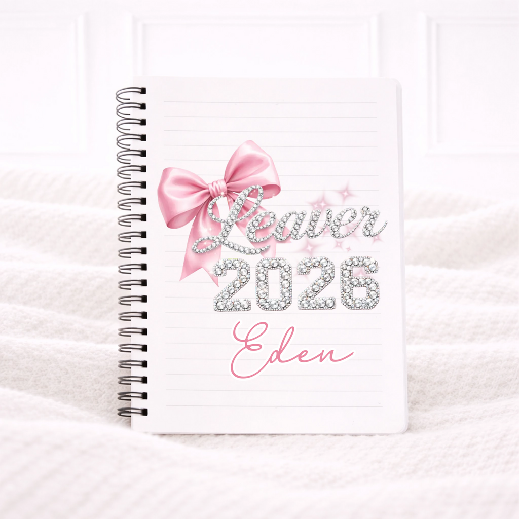 UVDTF -Pink Bow Notebook Decal