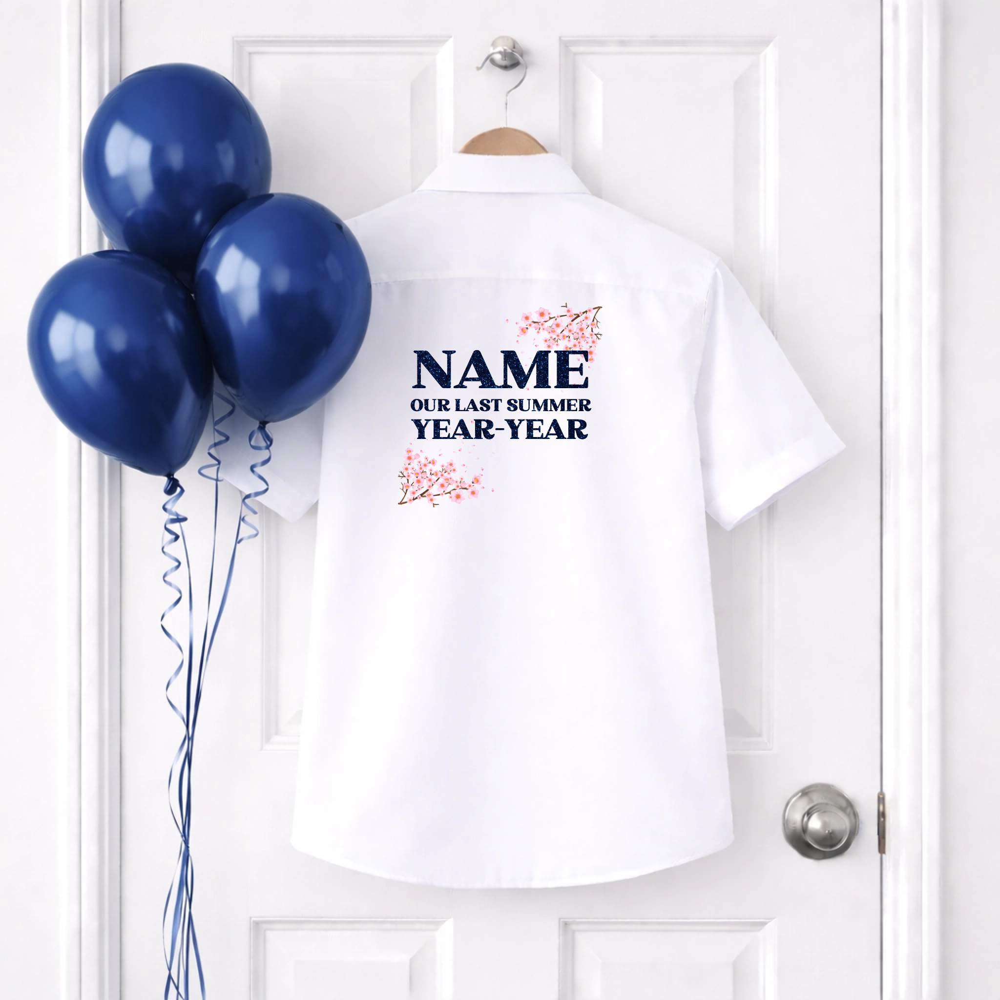 DTF School Shirt Leaver Decal -  Our Last Summer Navy