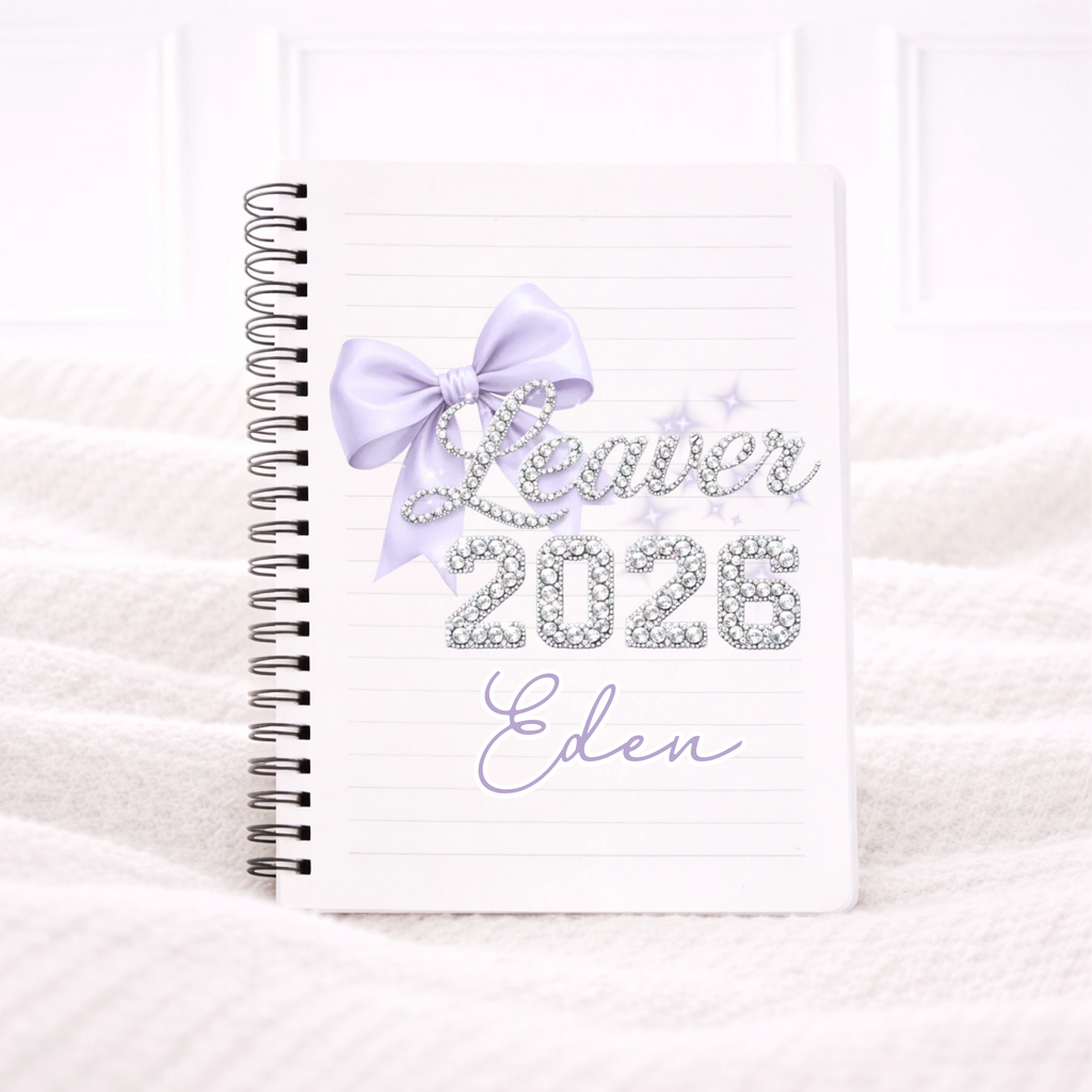 UVDTF - Lilac Bow Notebook Decal