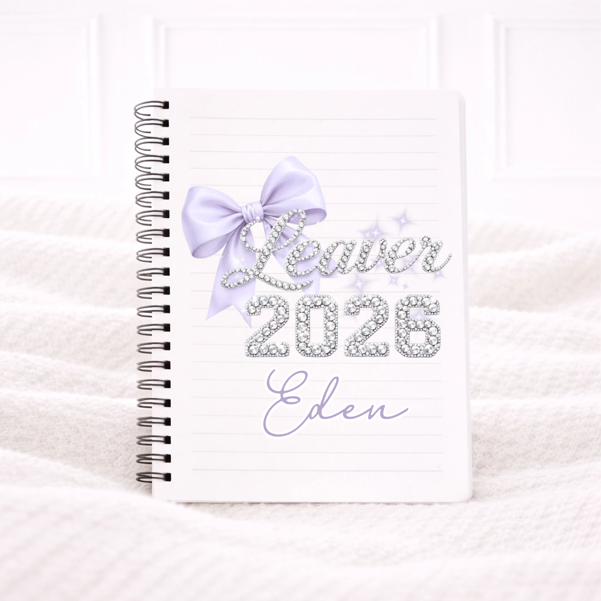 UVDTF - Lilac Bow Notebook Decal