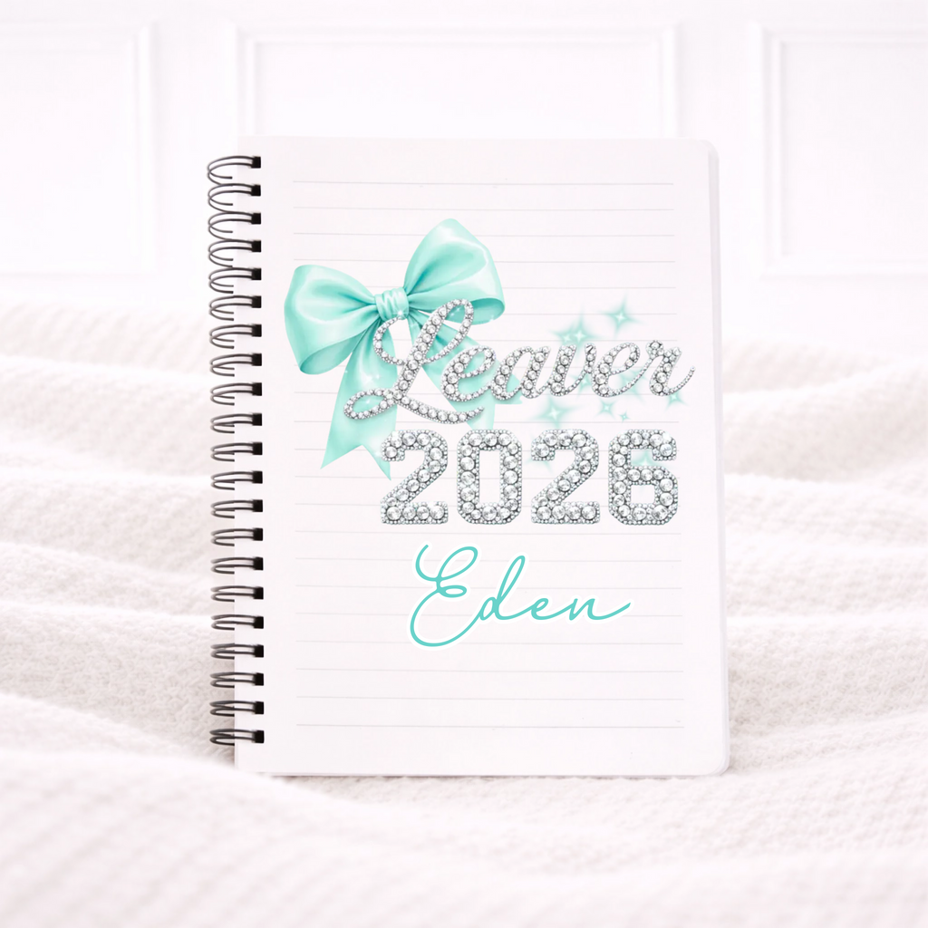 UVDTF - Mint Bow Notebook Decal