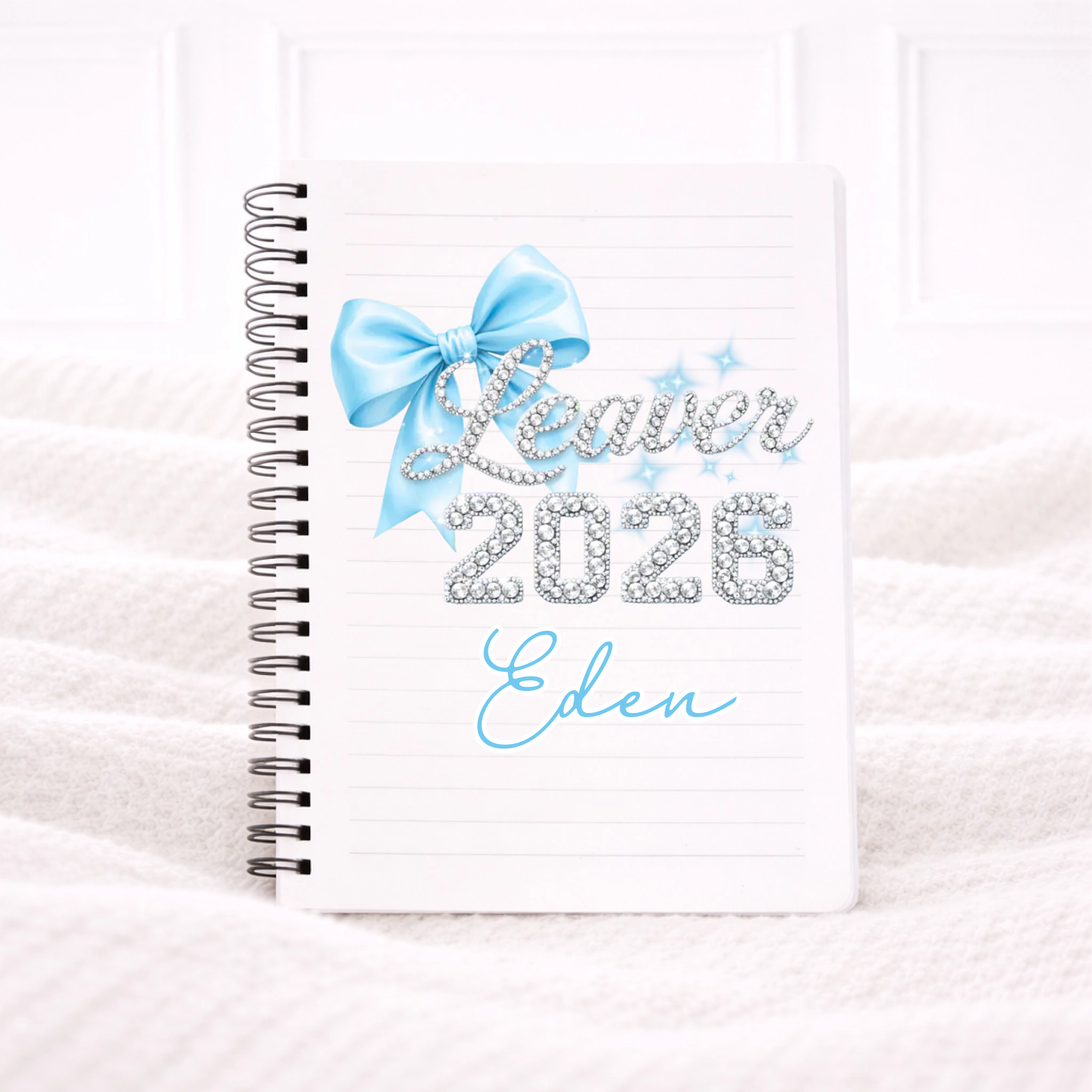 UVDTF - Blue Bow Notebook Decal