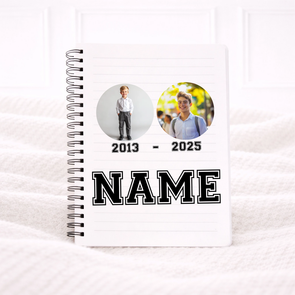 UVDTF -Photo & Name  Notebook Decal