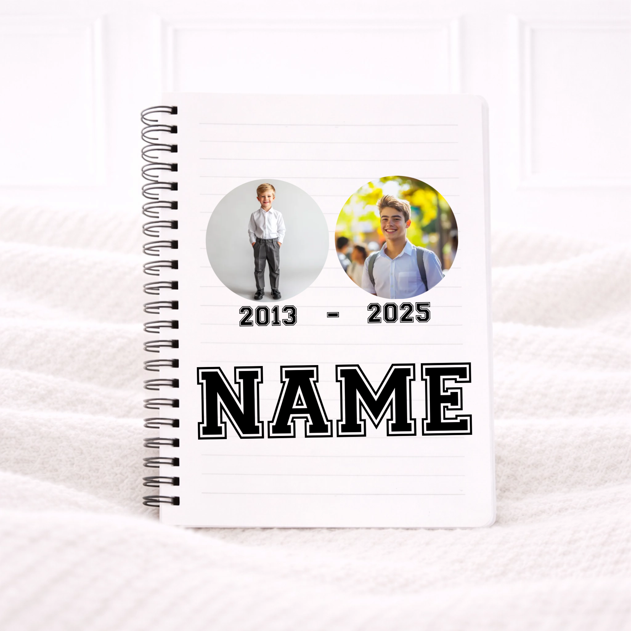 UVDTF -Photo & Name  Notebook Decal