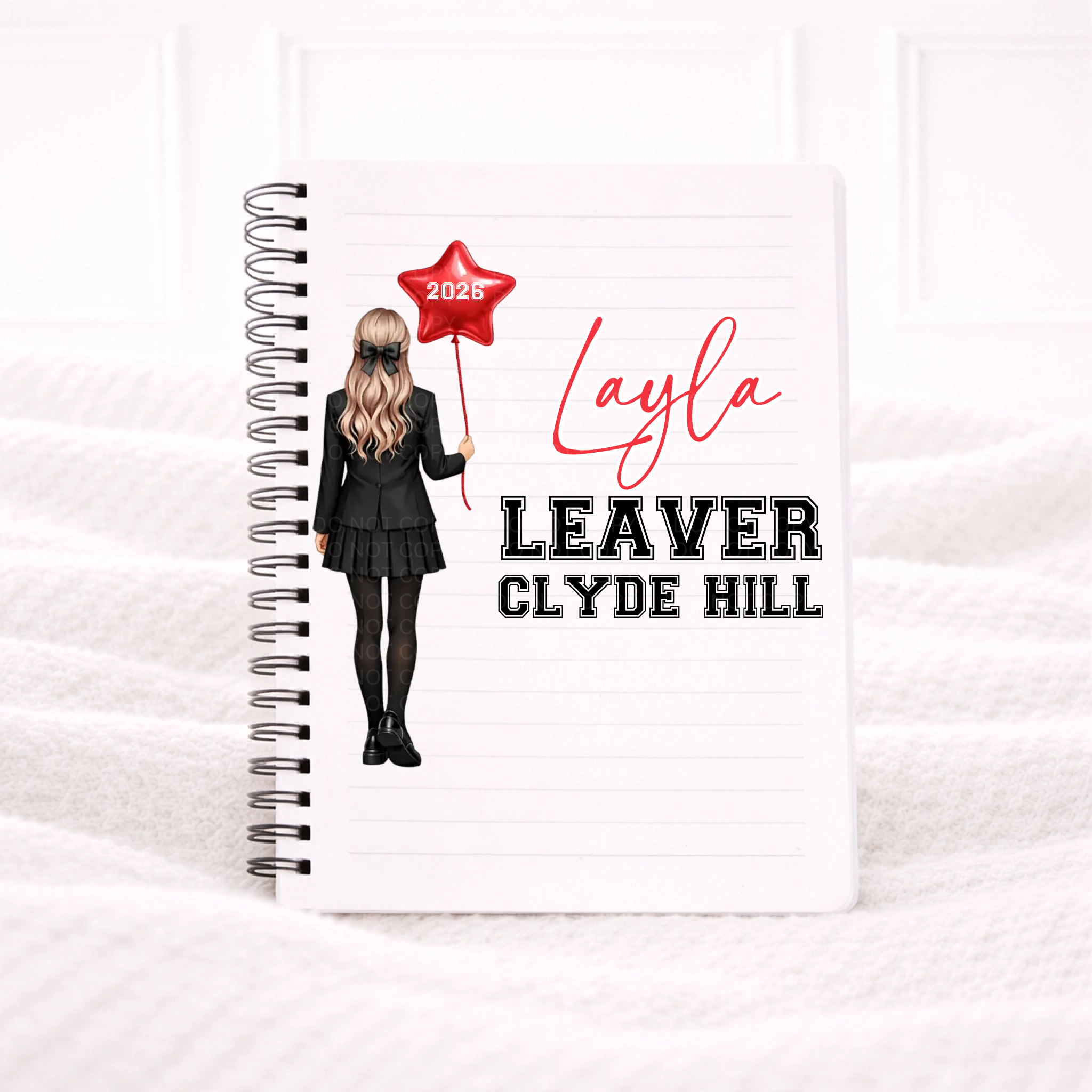 UVDTF - Red Balloon Notebook Decal