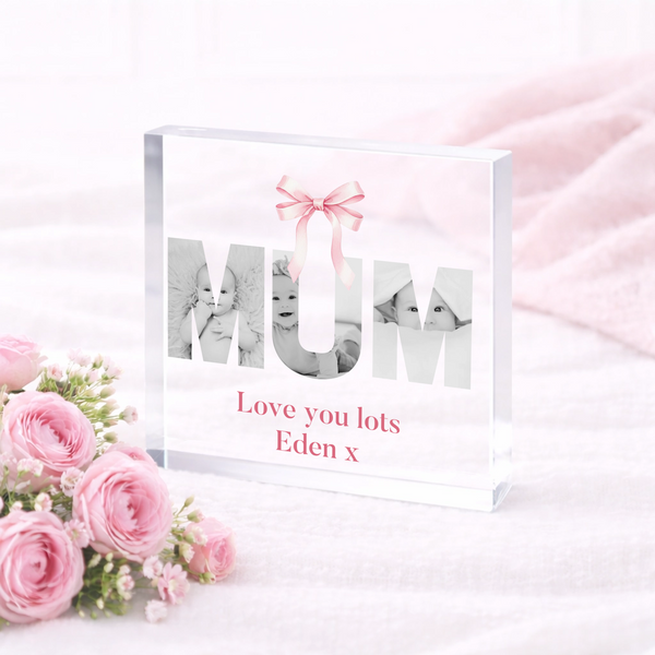 UVDTF -  Mum Photo Upload Acrylic Block Decal
