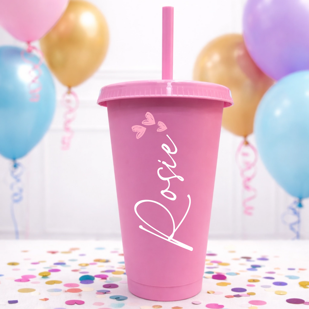 UVDTF  - Cold Cup Name Decal Hearts