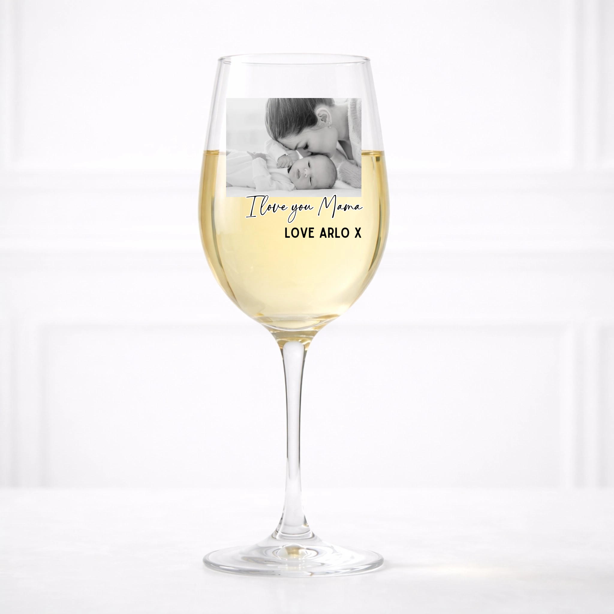 UVDTF  - Mothers Day Wine Glass Photo