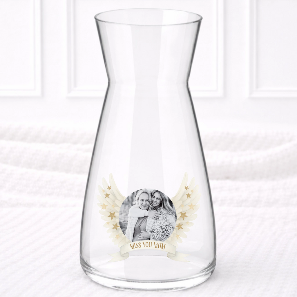 UVDTF  - Miss You Angel Wings Vase Decal