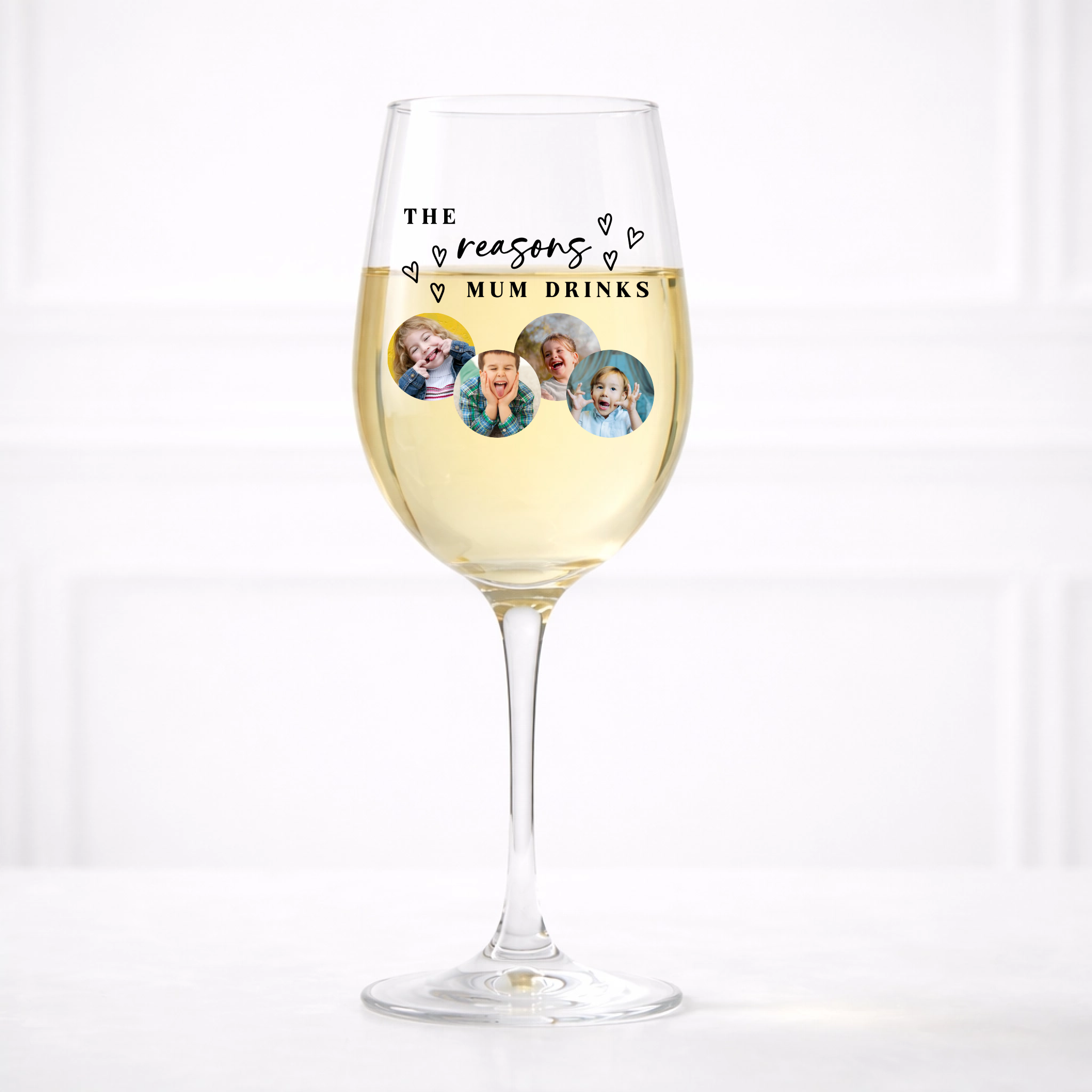 UVDTF  - The Reson Mum Drinks Wine Glass Decal