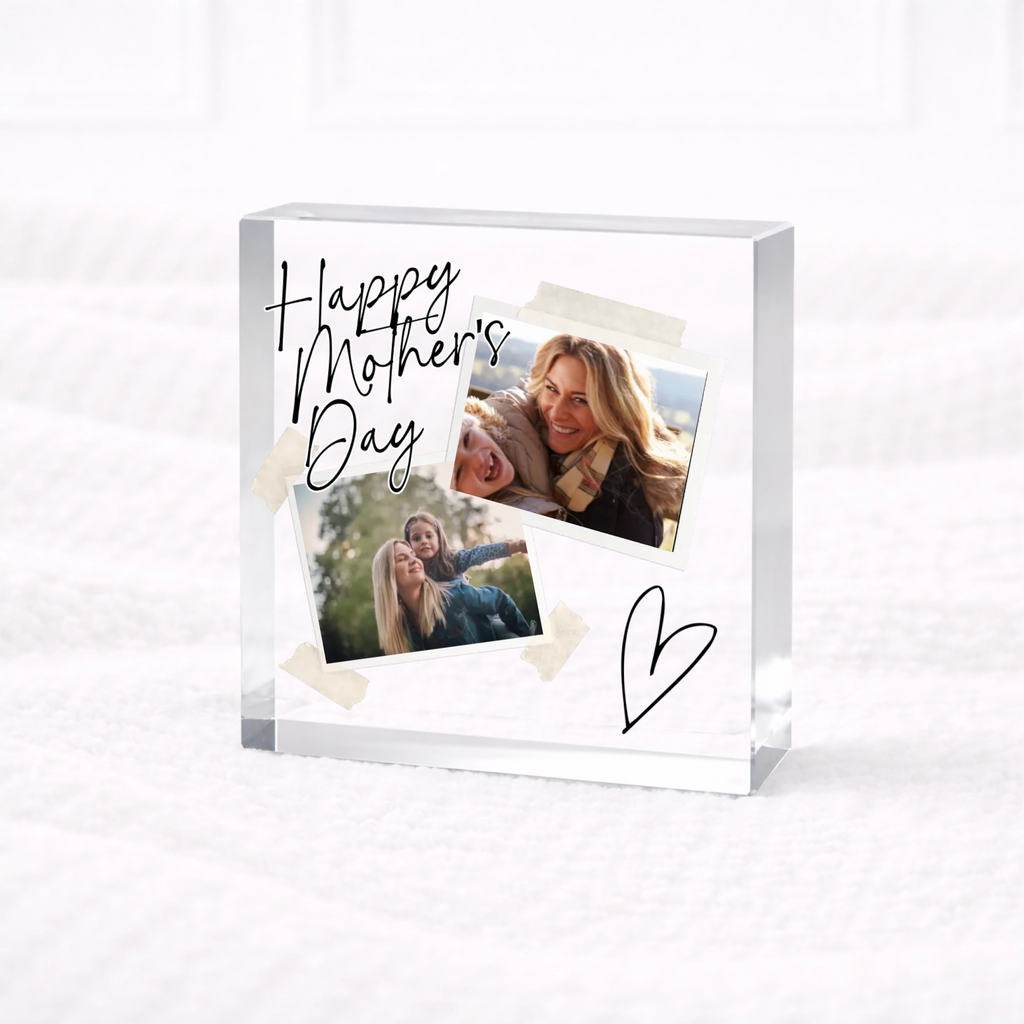UVDTF -  Two Photos Acrylic Block Decal