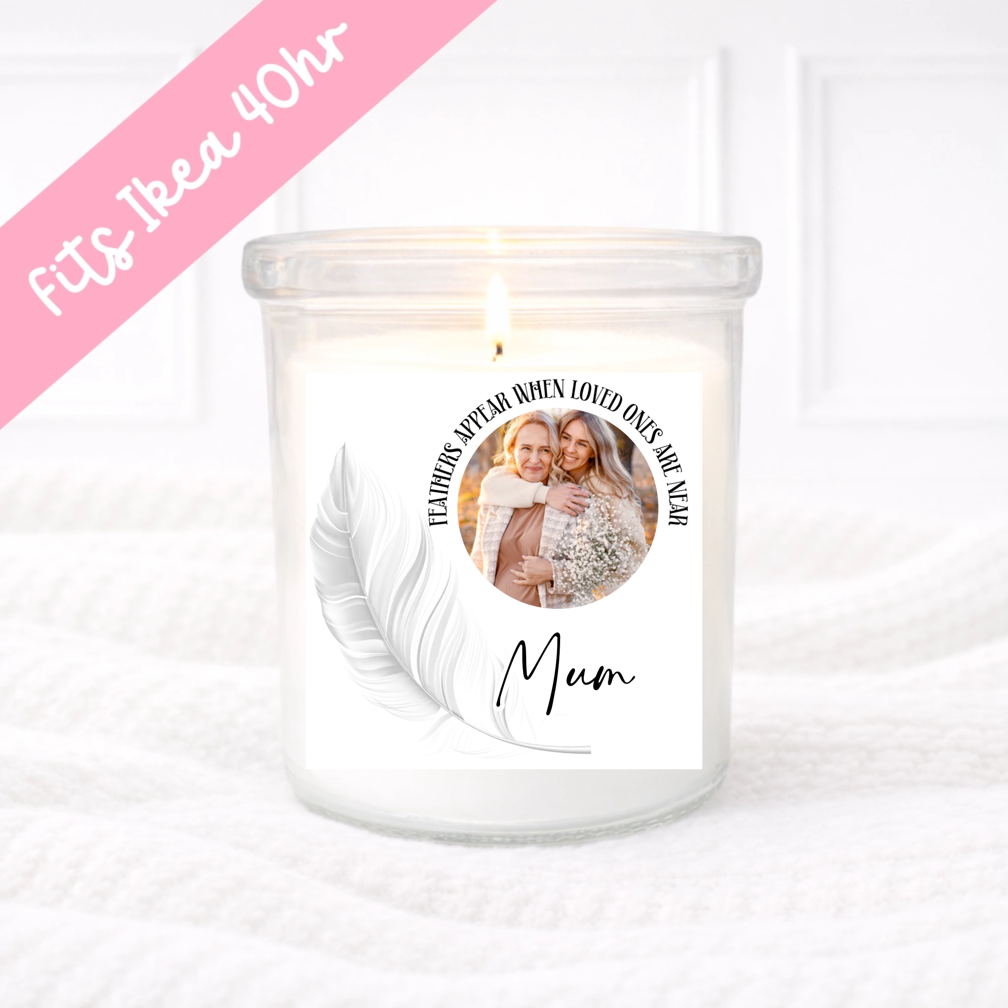 Feathers Appear - Candle Label