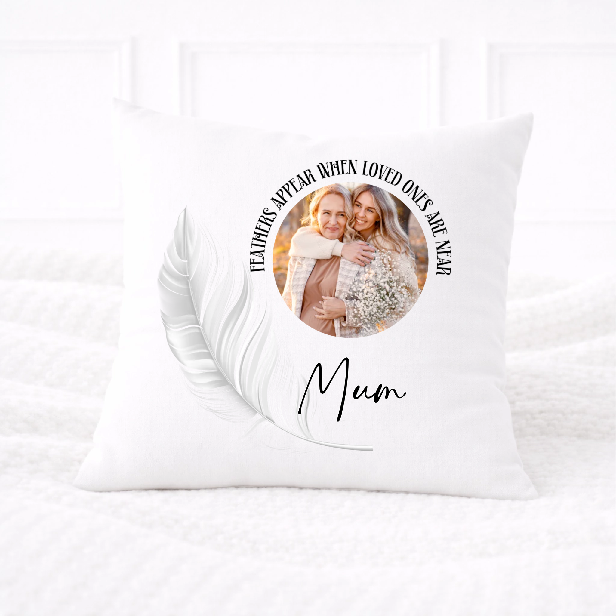 DTF -  Feathers Appear Cushion Cover Decal