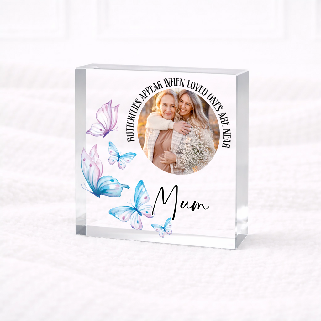 UVDTF -  Butterflies Appear Acrylic Block Decal