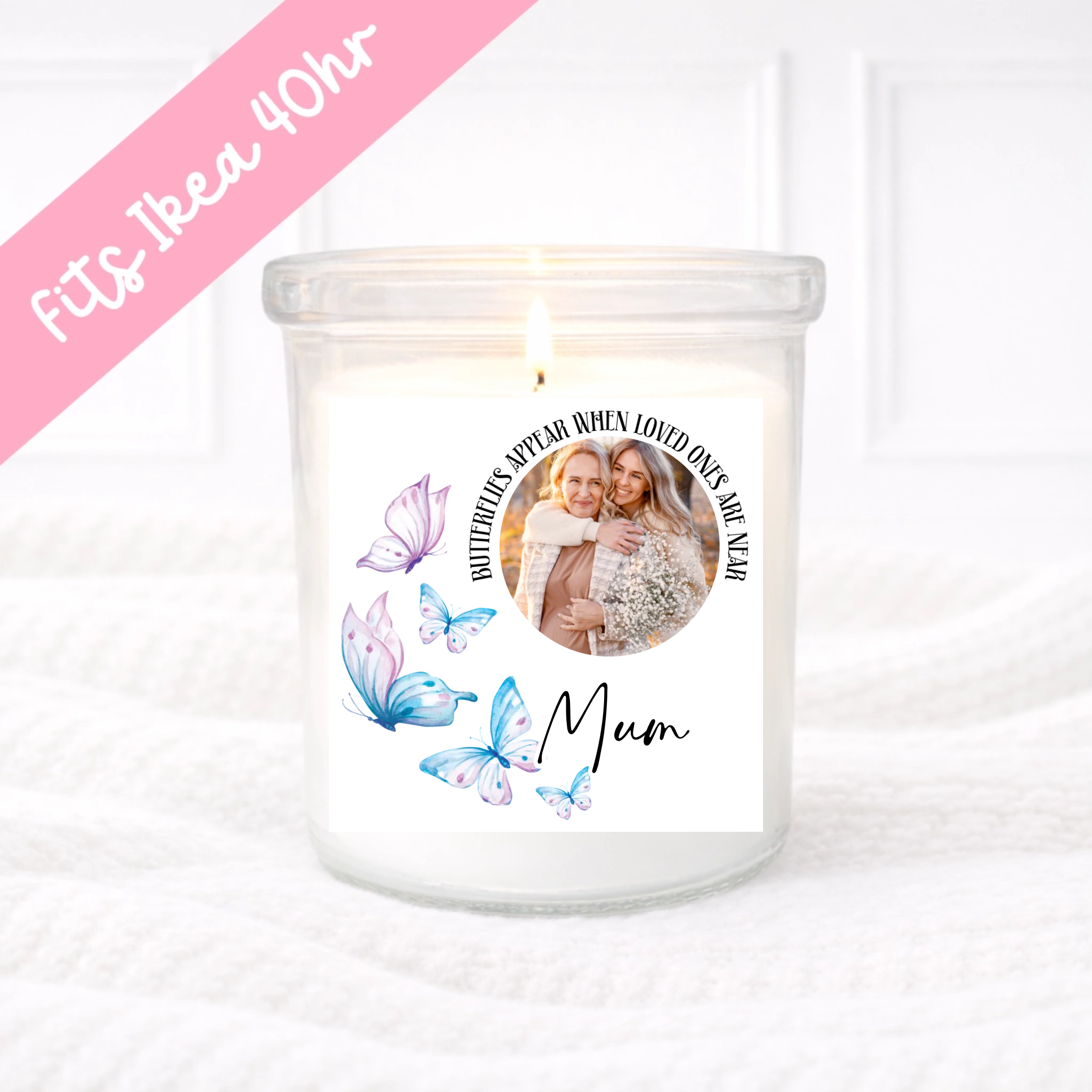 Butterflies Appear - Candle Label