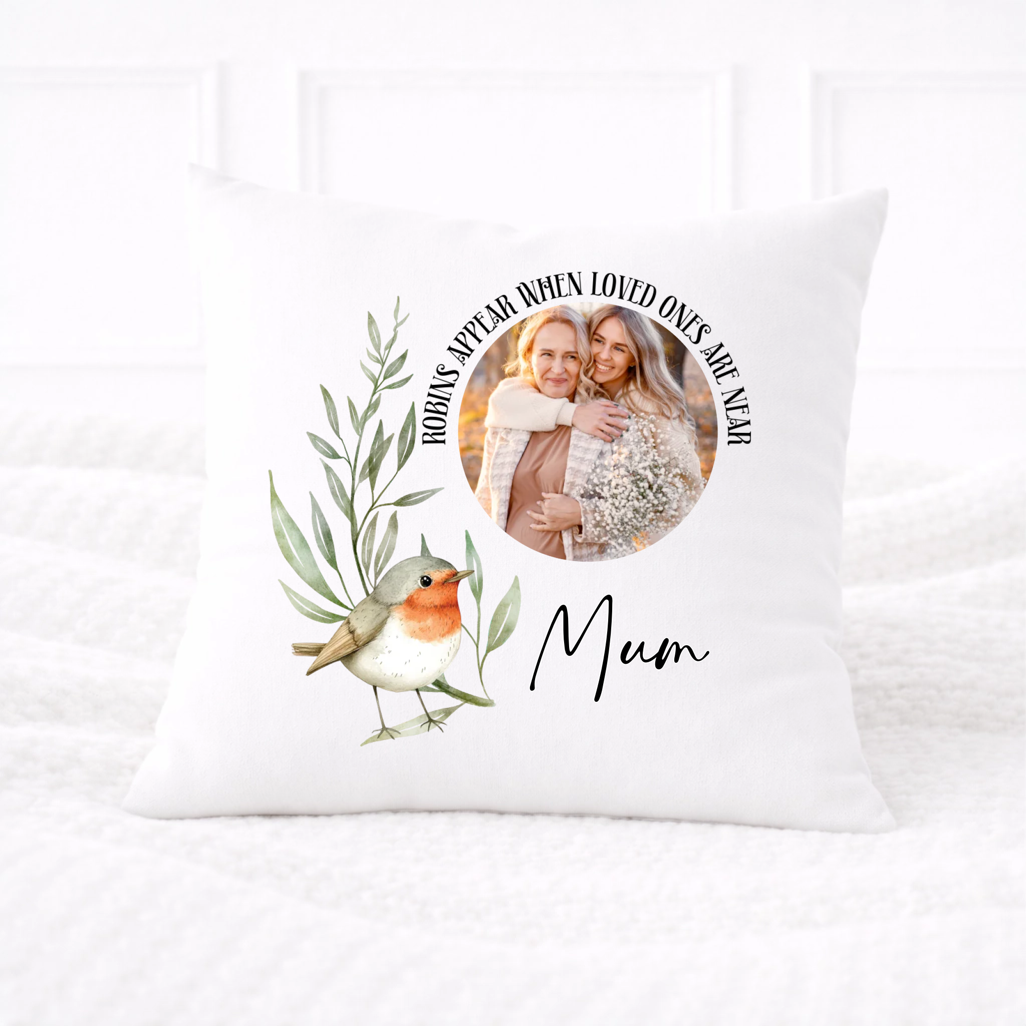 DTF -  Robins Appear Cushion Cover Decal