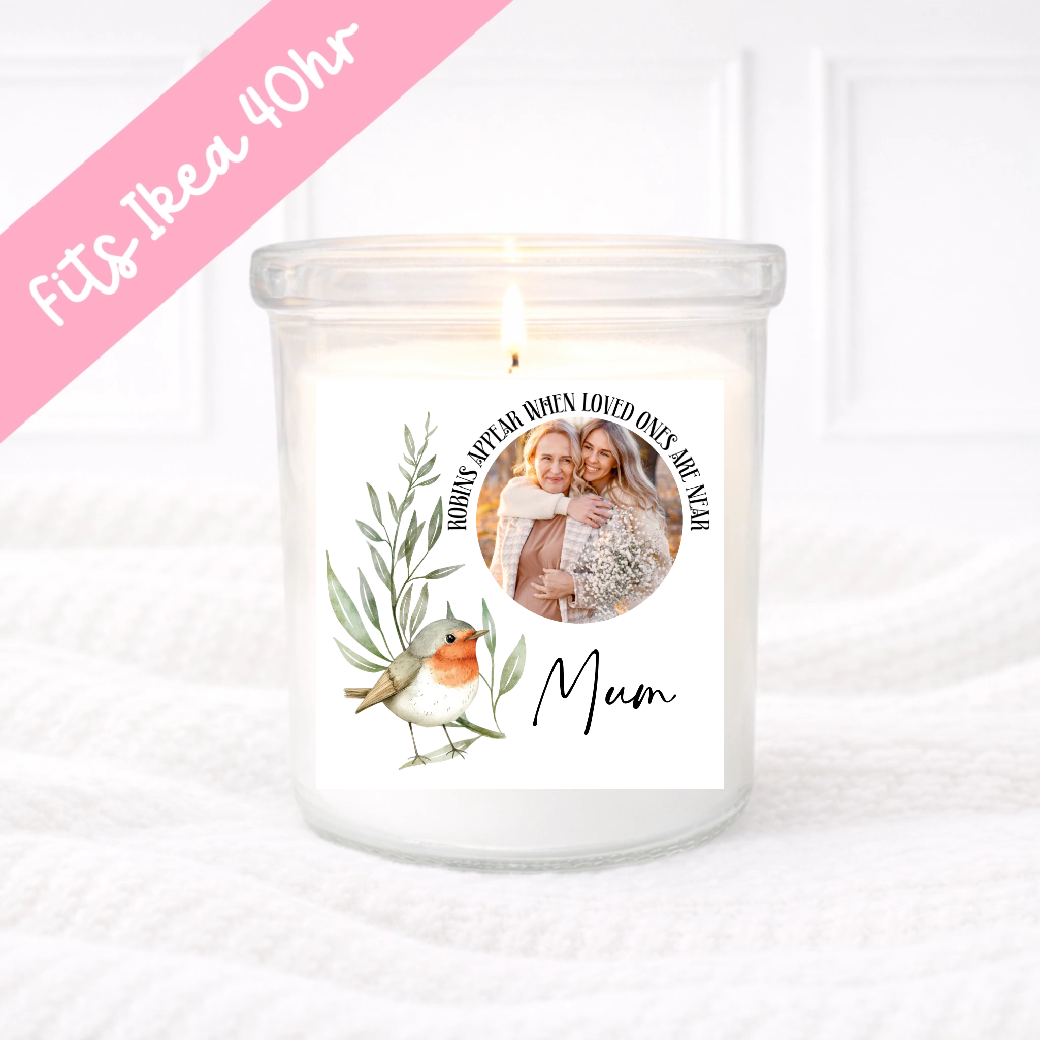 Robins Appear - Candle Label