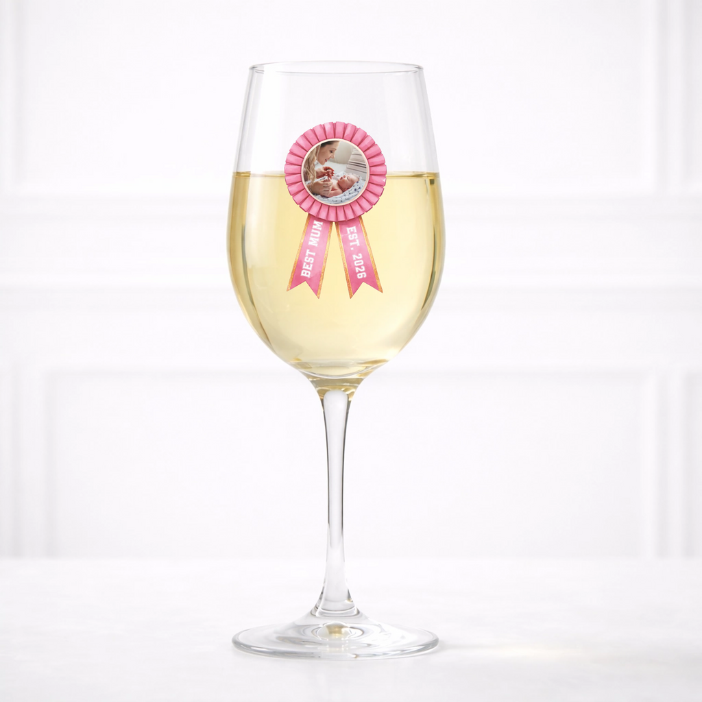 UVDTF  - Rosette Mothers Day Wine Glass Decal