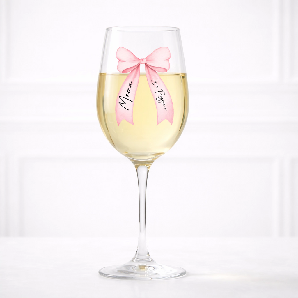 UVDTF  - Bow Mothers Day Wine Glass Decal