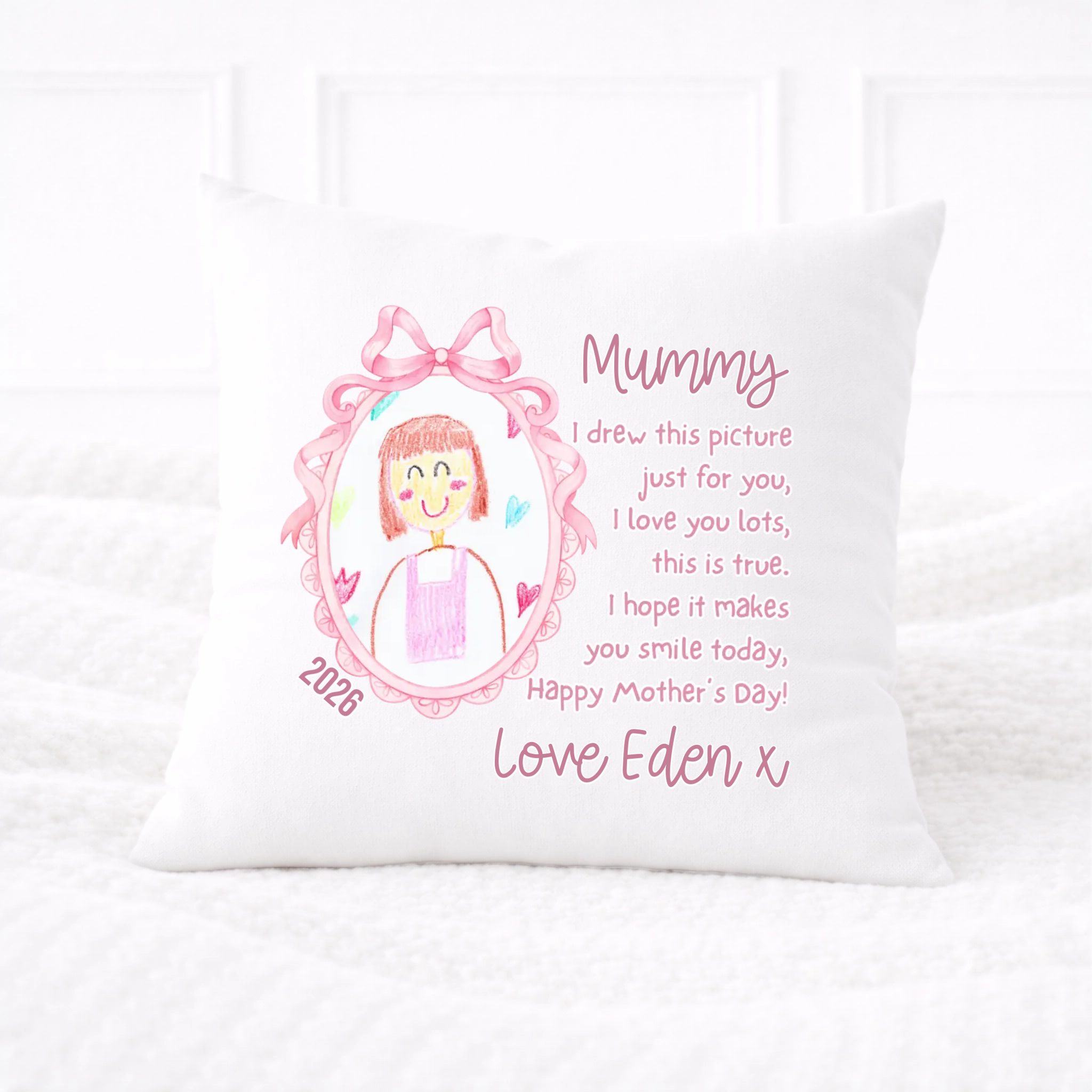 DTF -  I Drew this picture just for you Cushion Cover Decal