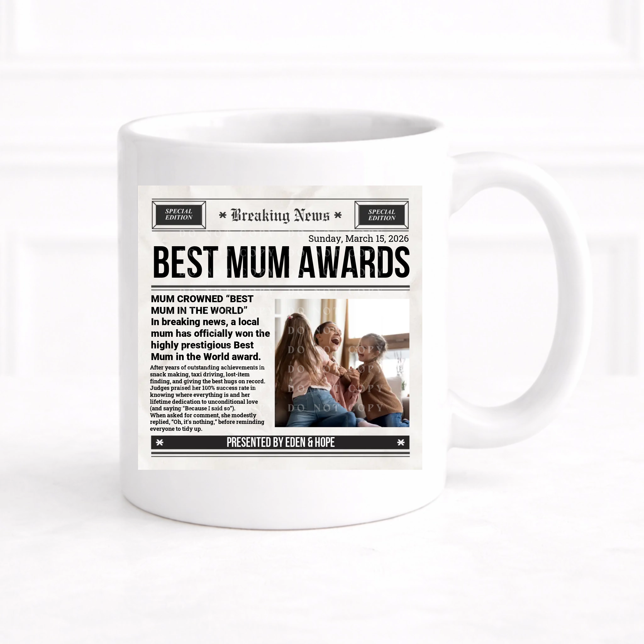 UVDTF -  Mug Breaking News