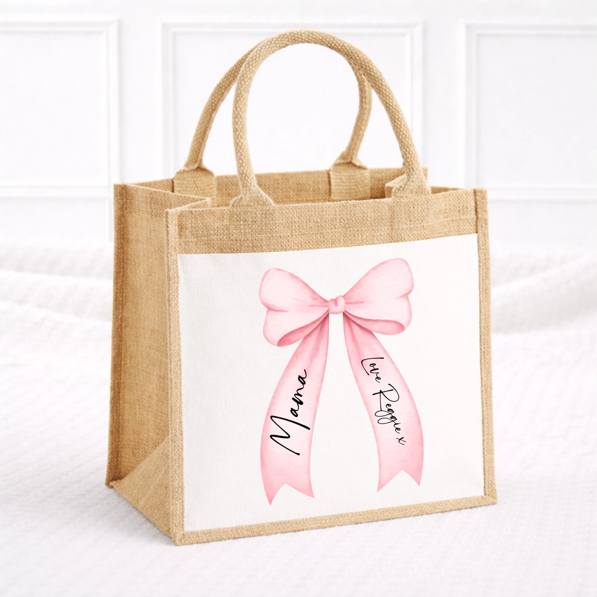 DTF -  Bow Medium Jute Decal