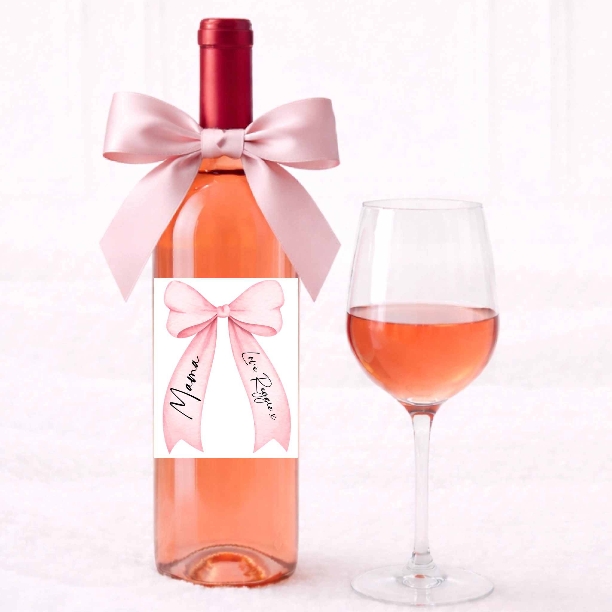 Wine Label - Bow